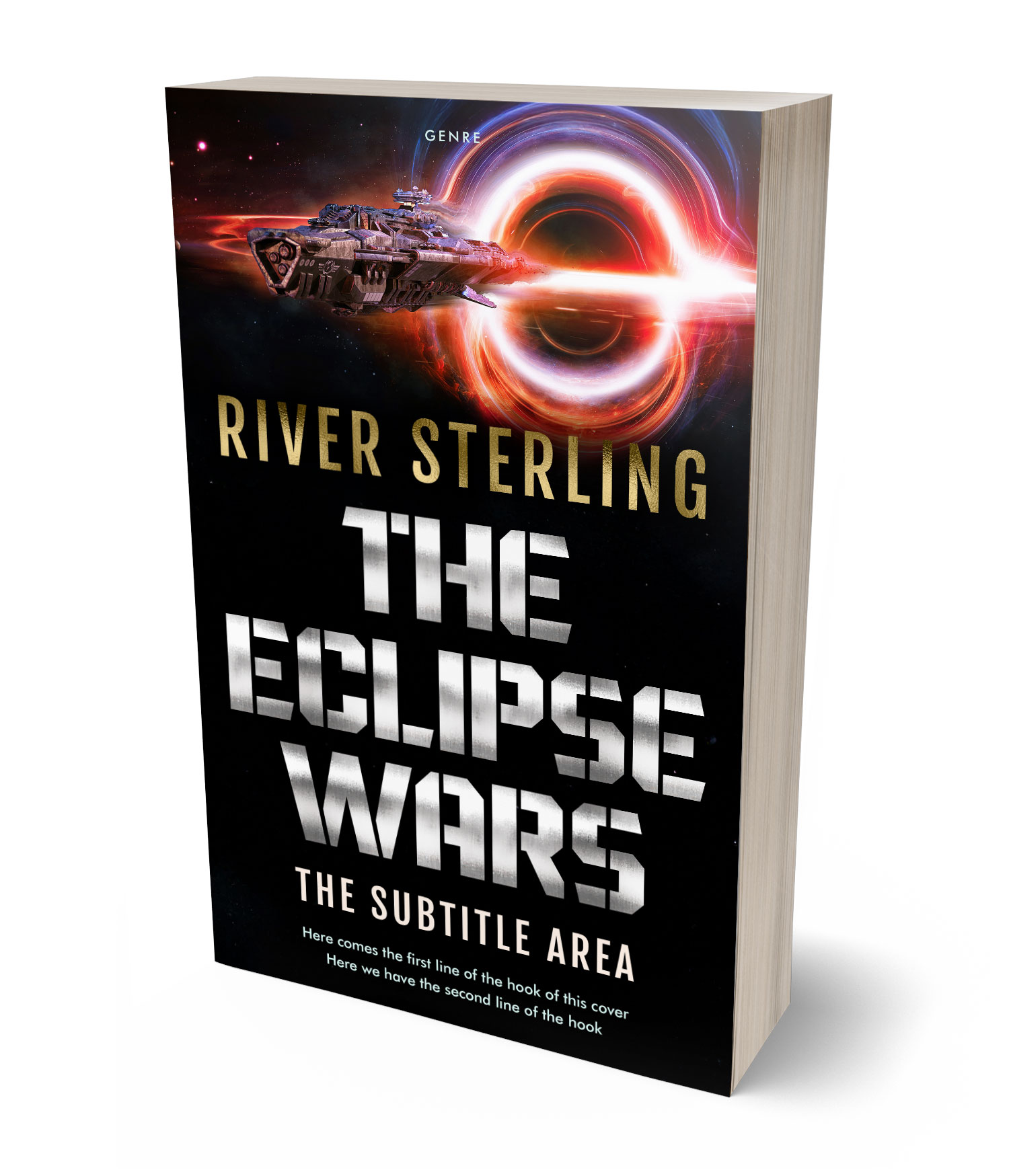 3D view of Premade  Book Cover - Gondola #36235 | BookCoverZone*