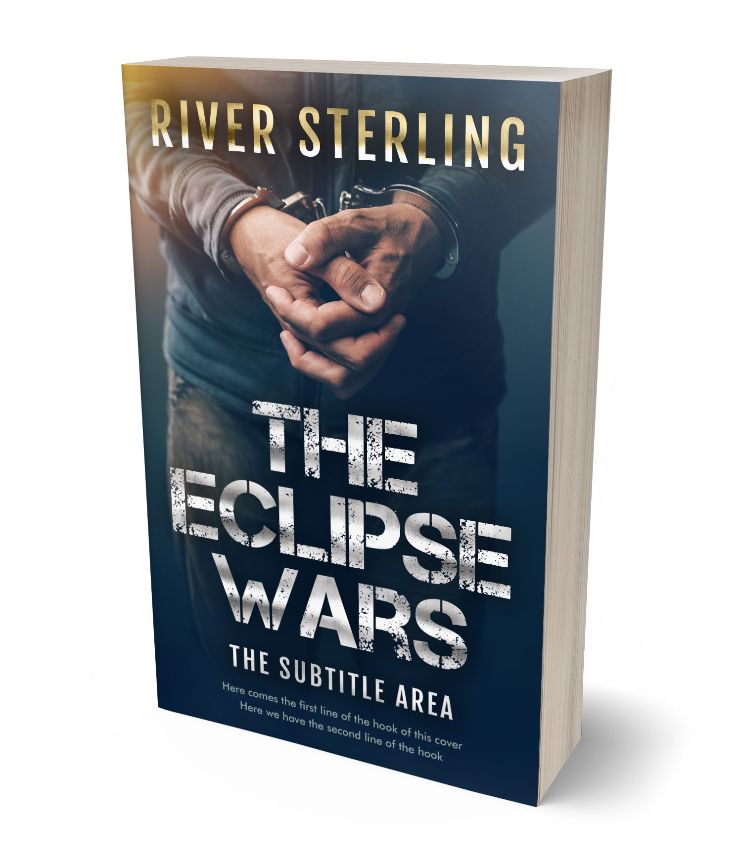 3D view of Premade Mystery & Thriller & Suspense Book Cover - Big Stone #36241 | BookCoverZone*