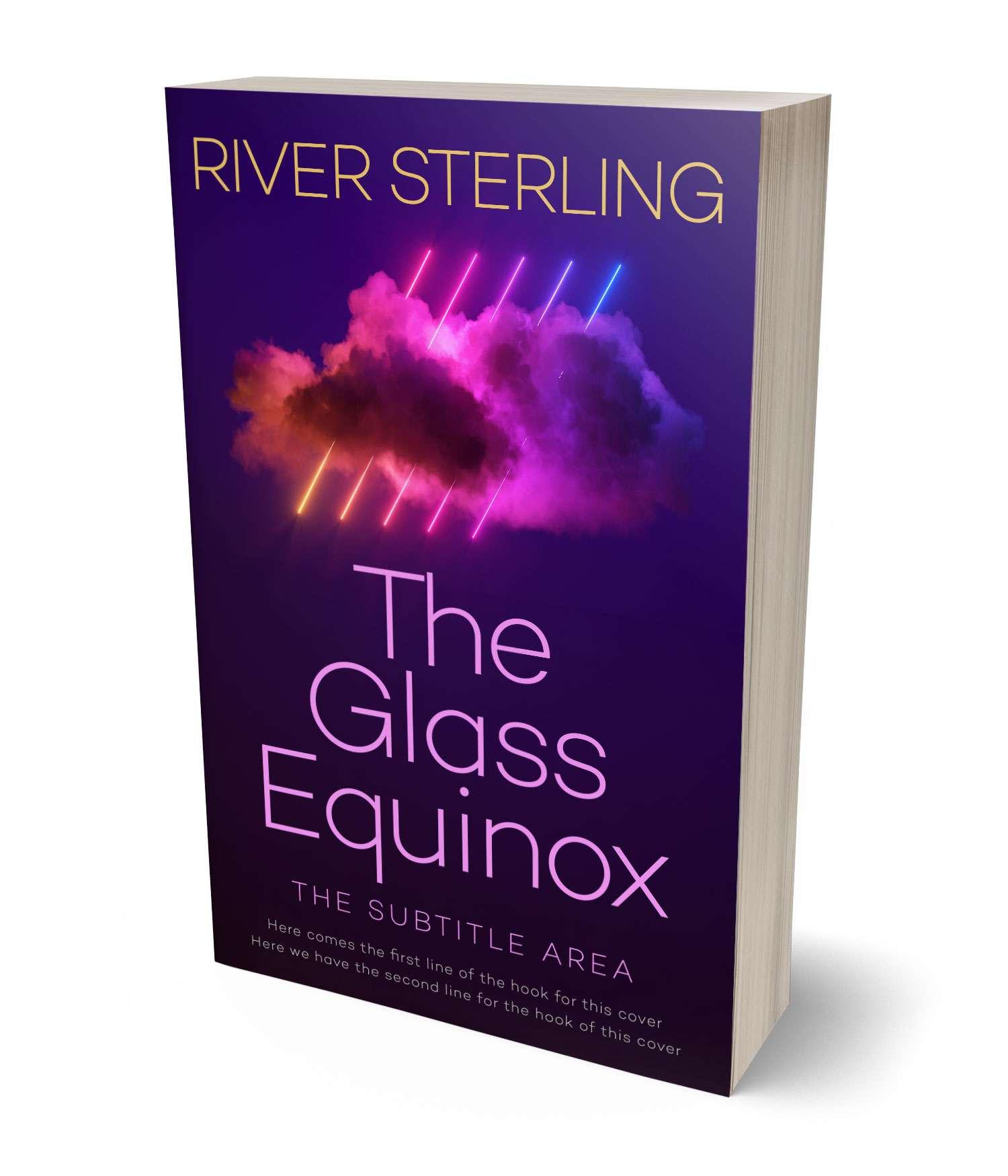 3D view of Premade Science Fiction Book Cover - Violet #36262 | BookCoverZone*