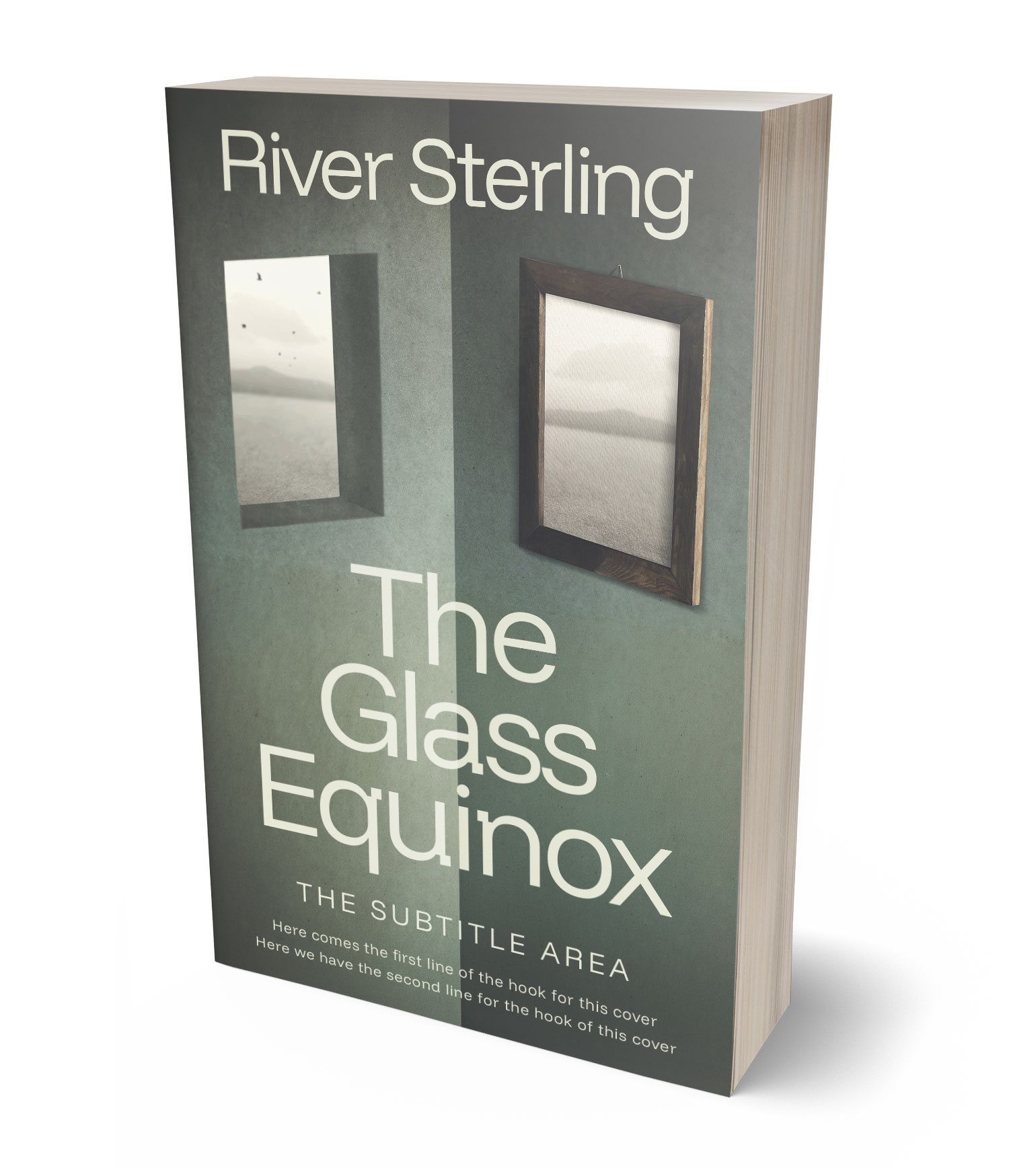 3D view of Premade Surreal Book Cover - Willow Grove #36265 | BookCoverZone*