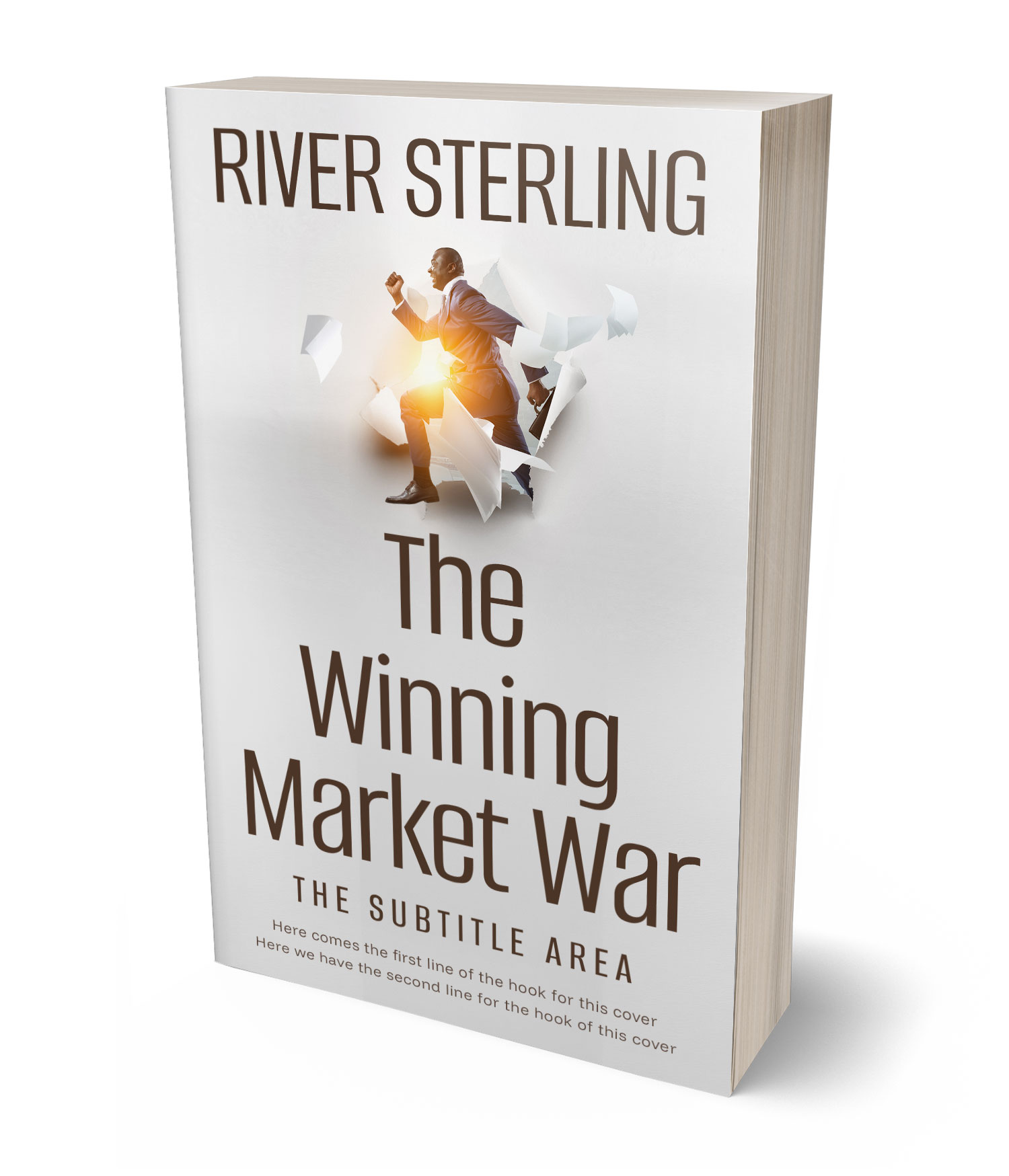 3D view of Premade Business Book Cover - Alto #36270 | BookCoverZone*