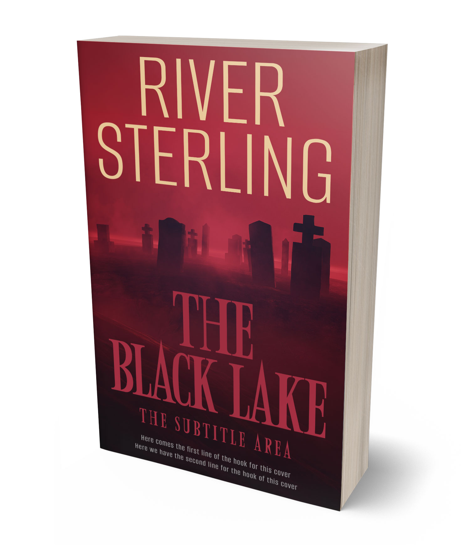 3D view of Premade Horror Book Cover - Crown Of Thorns #36285 | BookCoverZone*