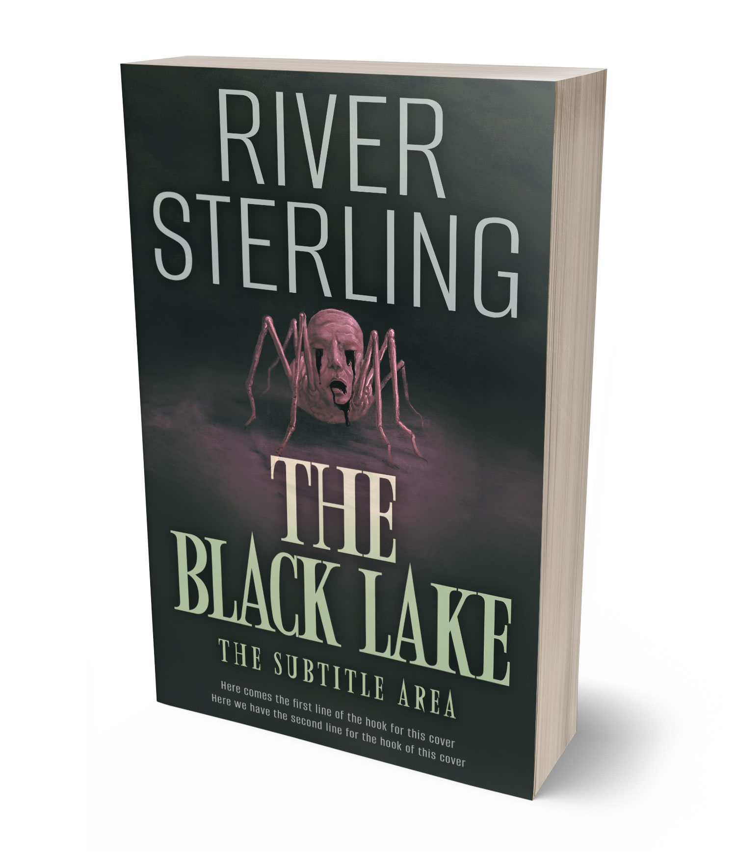 3D view of Premade Horror Book Cover - Outer Space #36287 | BookCoverZone*