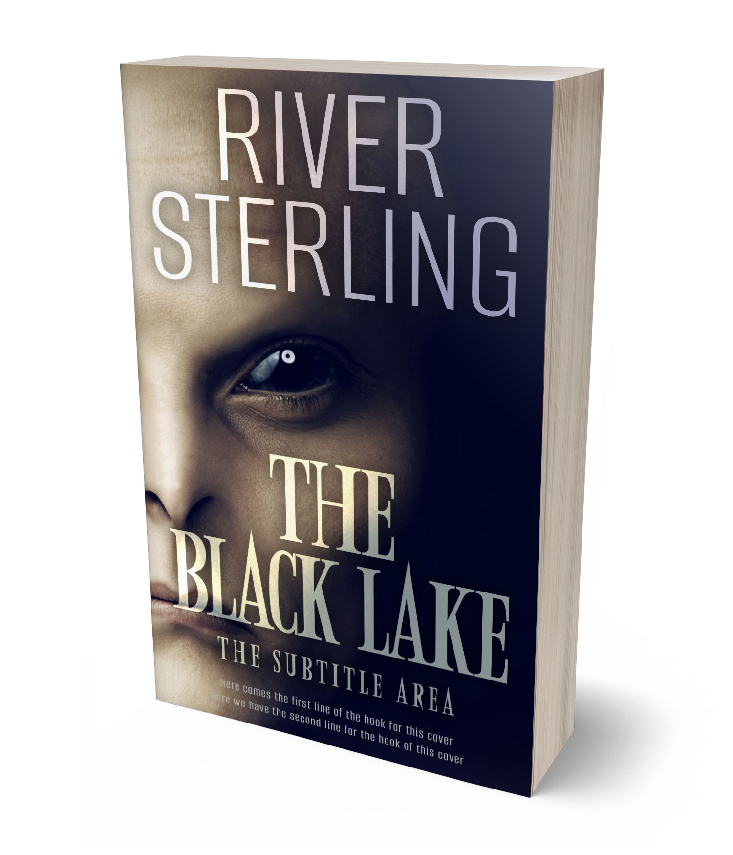 3D view of Premade Mystery & Thriller & Suspense Book Cover - Bison Hide #36288 | BookCoverZone*