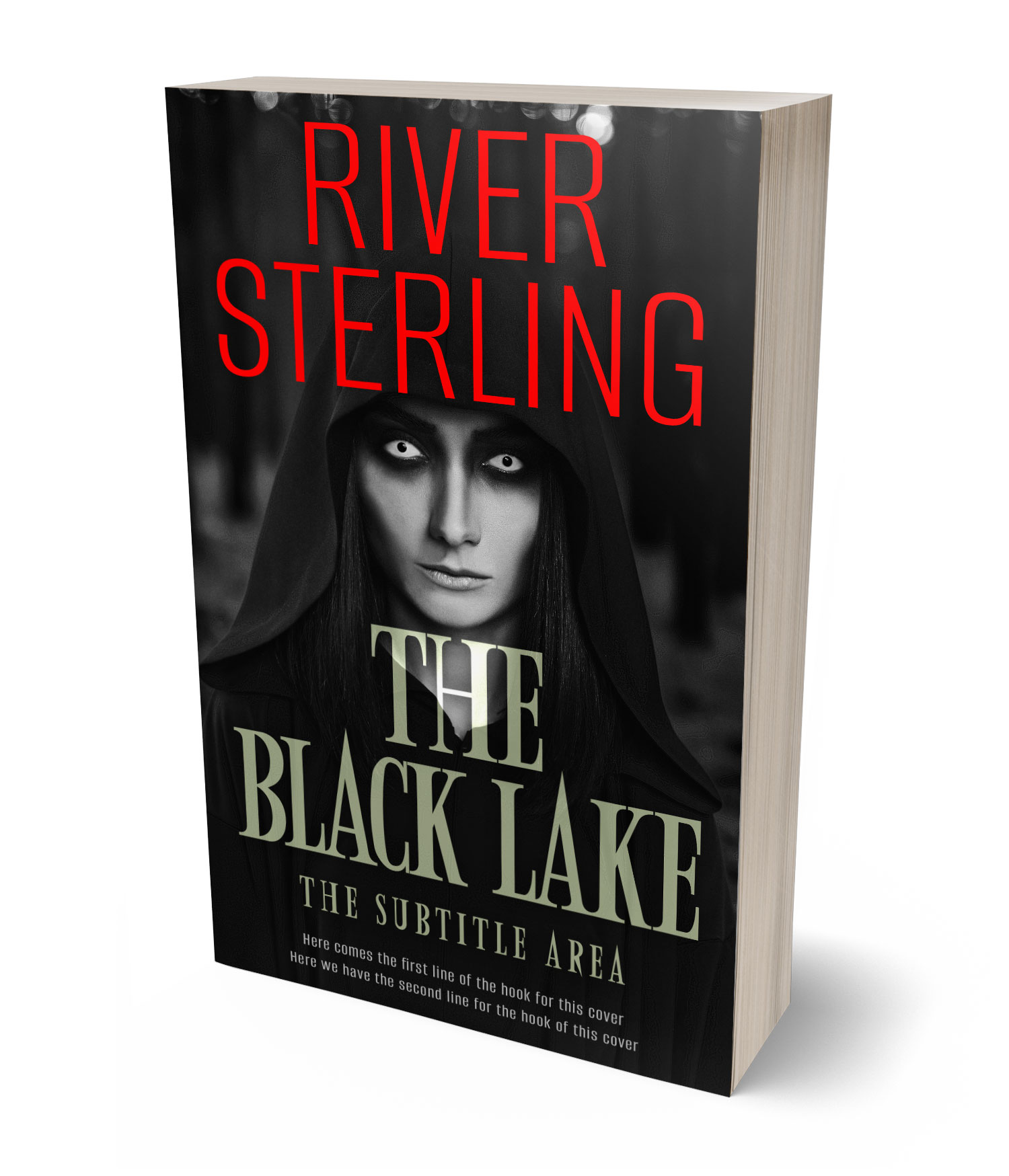 3D view of Premade Paranormal & Urban Book Cover - Cod Gray #36289 | BookCoverZone*