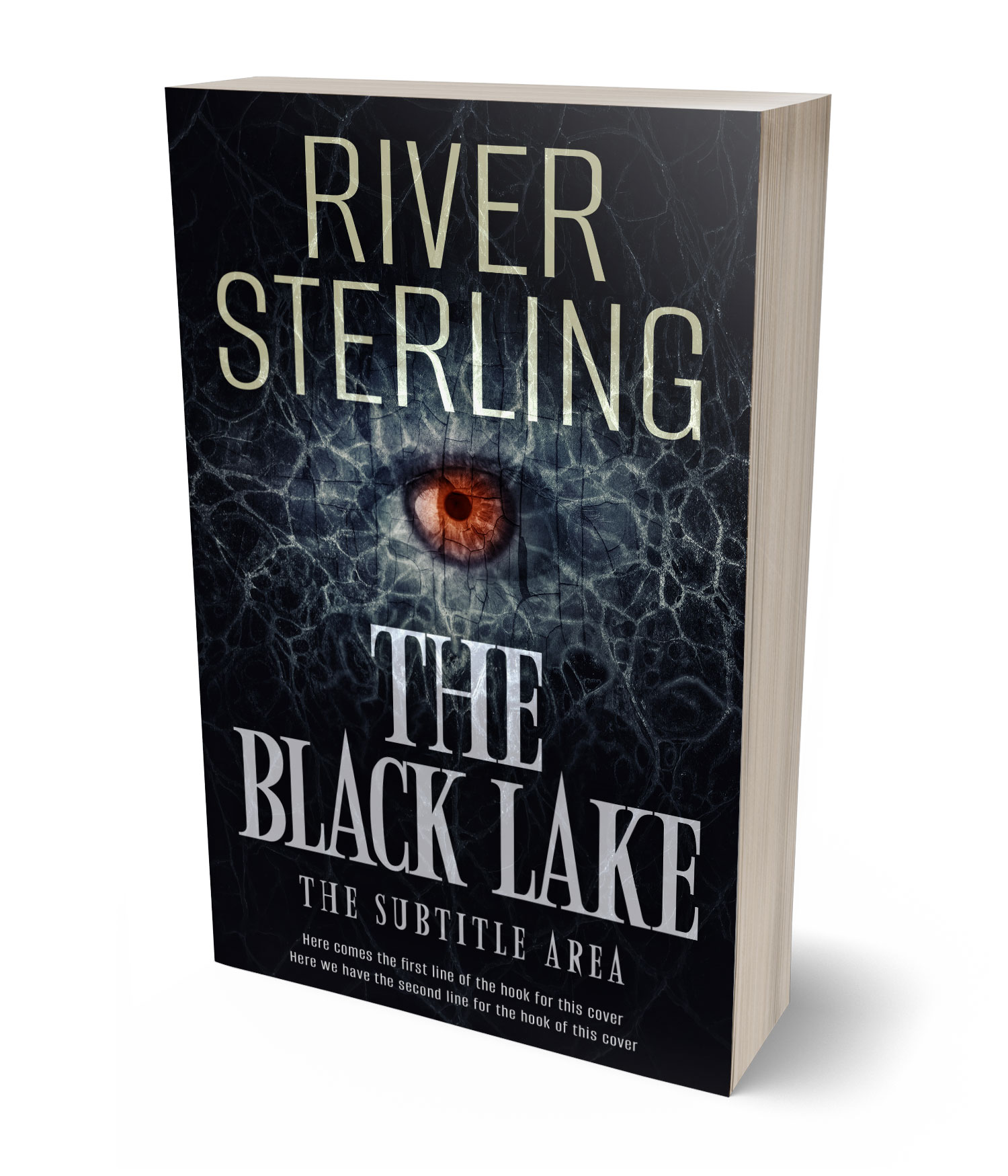 3D view of Premade Horror Book Cover - Cinder #36290 | BookCoverZone*