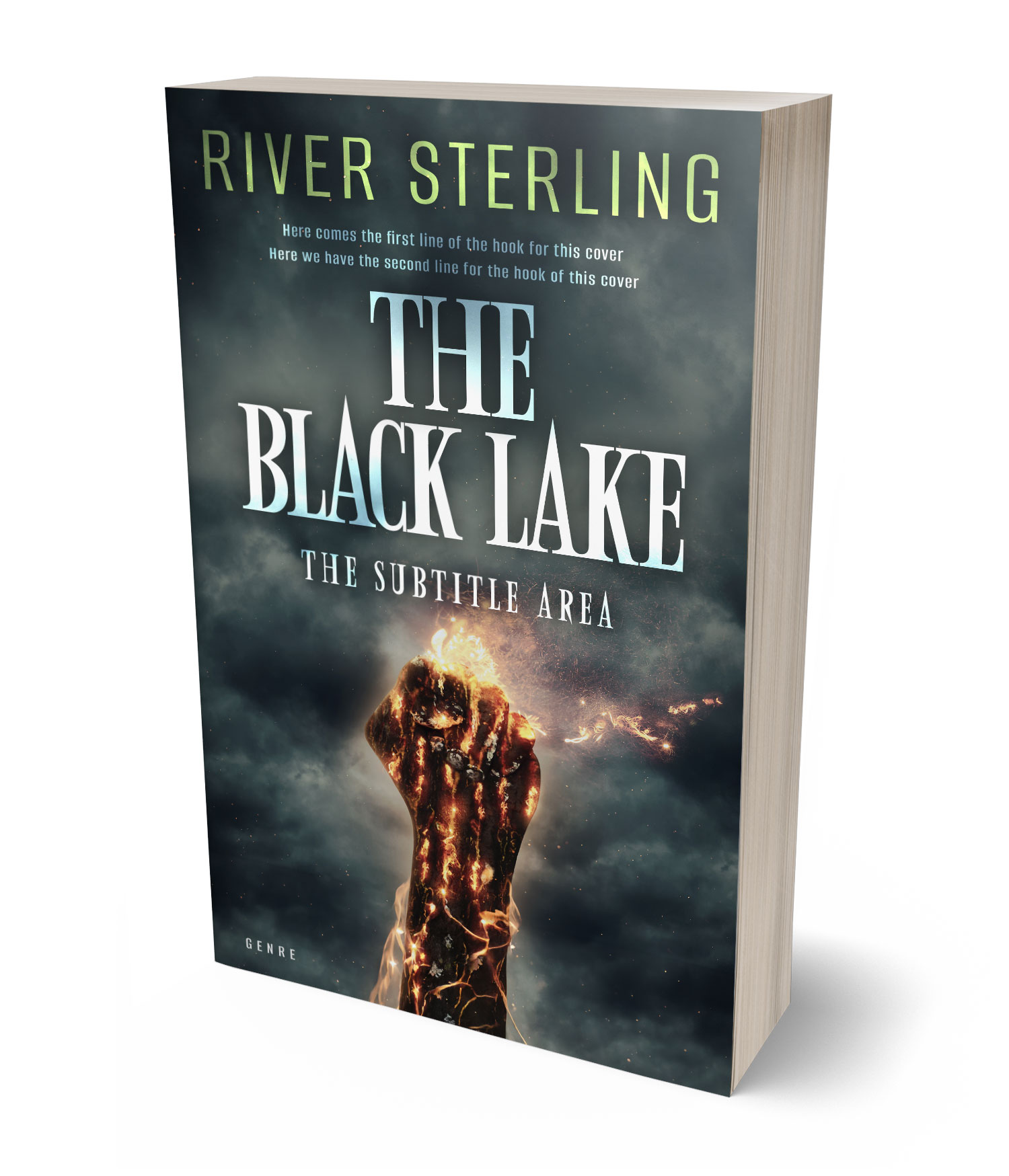 3D view of Premade Fantasy Book Cover - Outer Space #36293 | BookCoverZone*