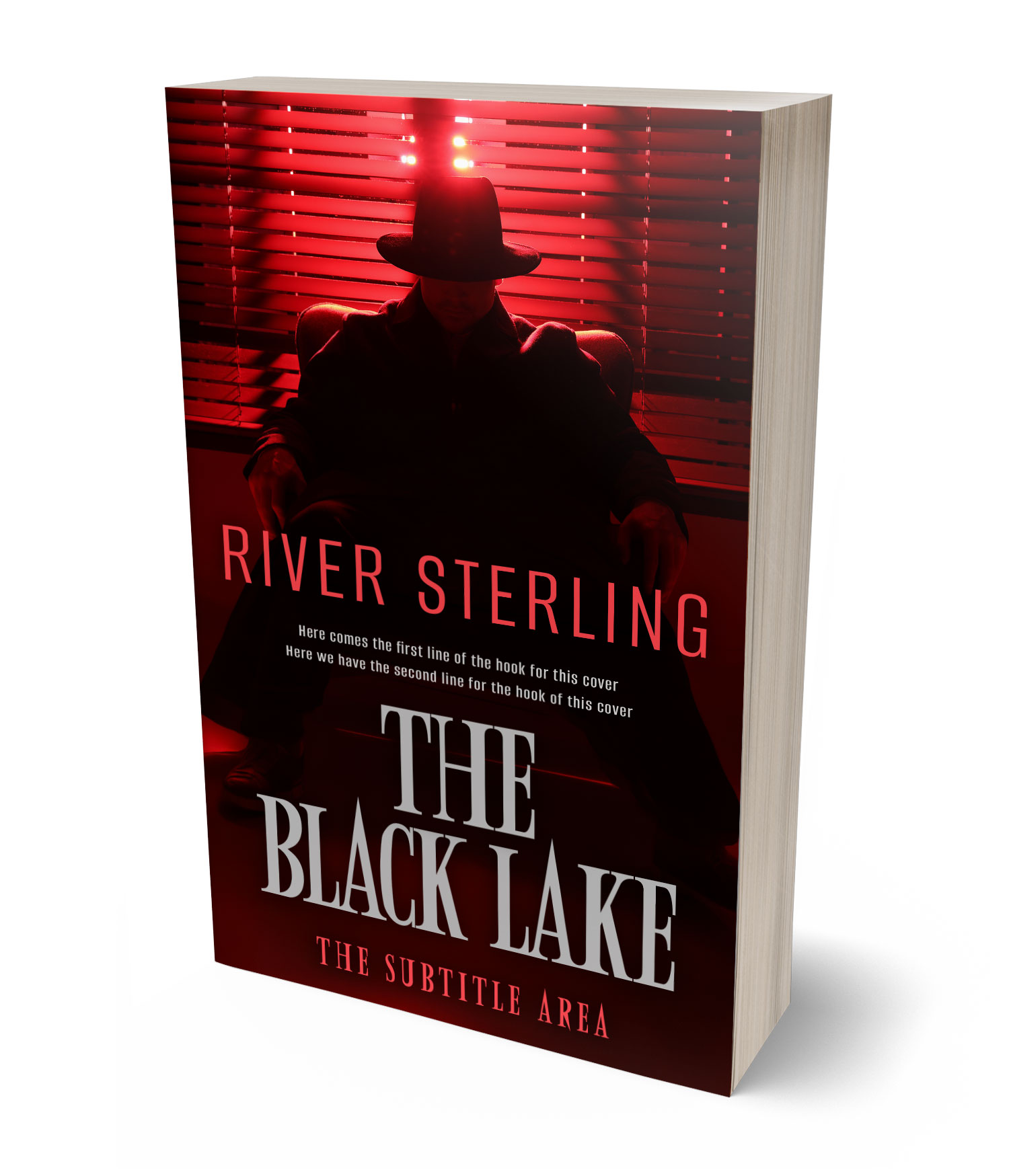 3D view of Premade Mystery & Thriller & Suspense Book Cover - Chestnut Rose