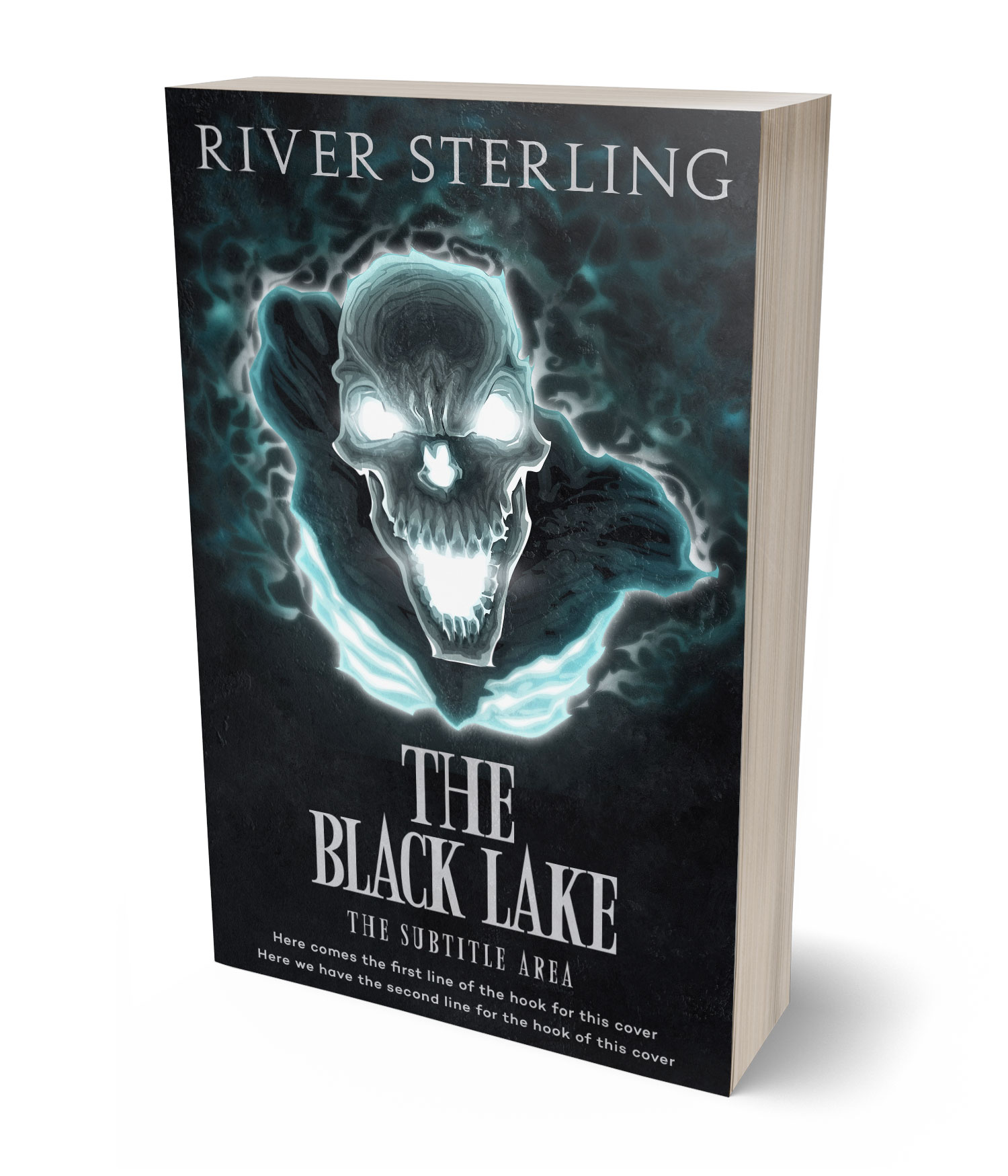 3D view of Premade Horror Book Cover - Outer Space #36300 | BookCoverZone*