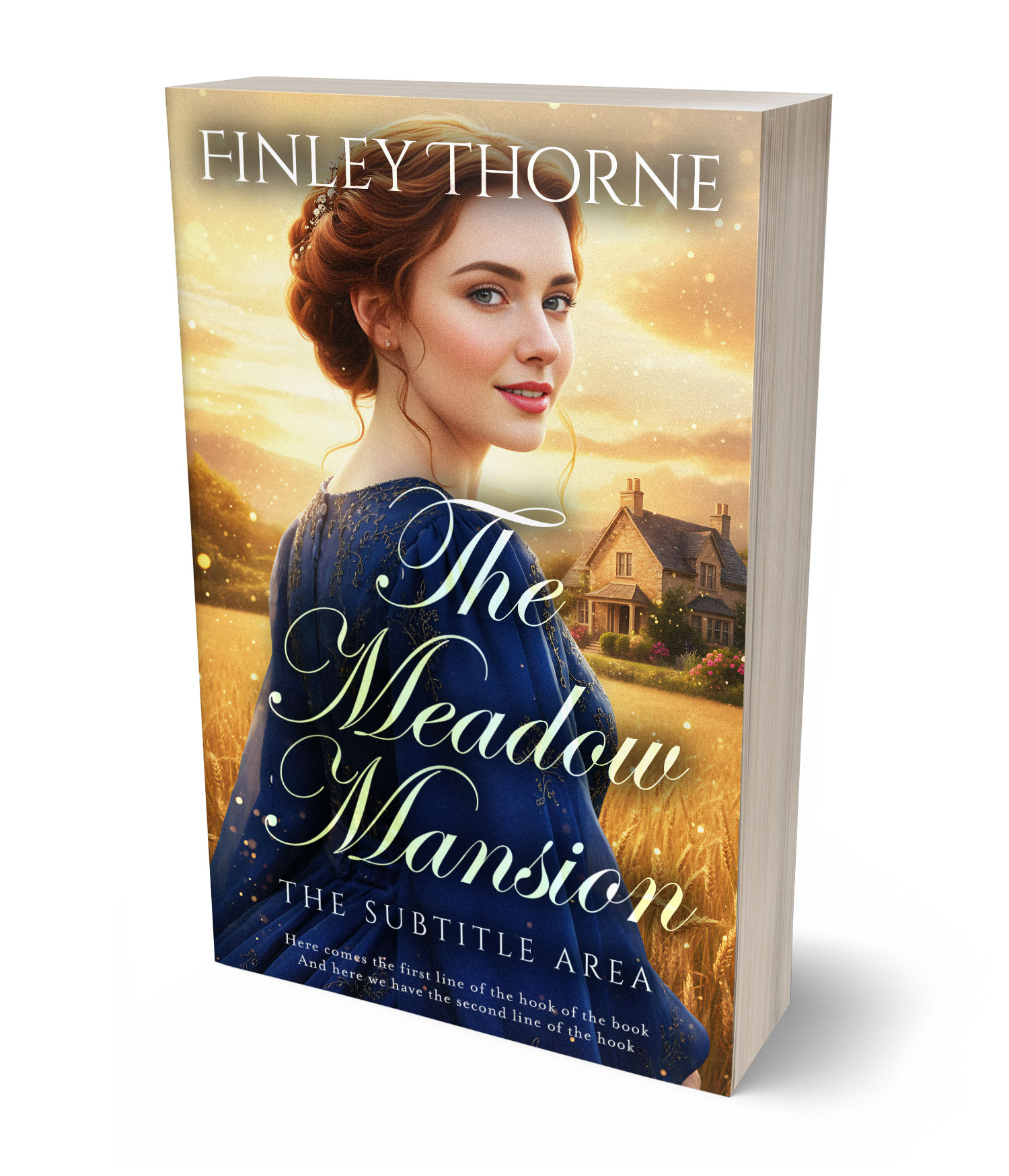 3D view of Premade Historical Book Cover - Whiskey #36320 | BookCoverZone*