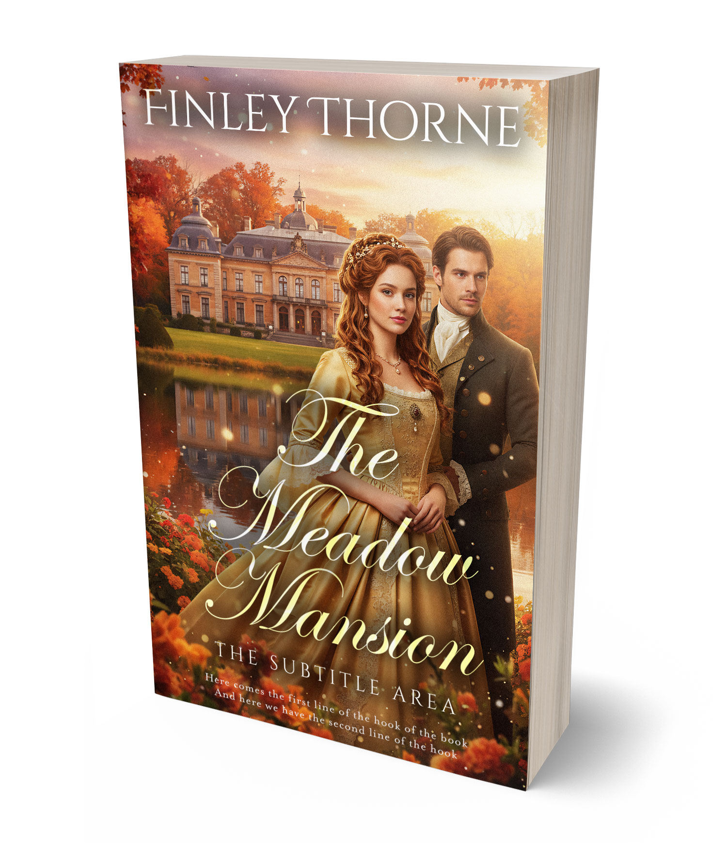 3D view of Premade Historical Book Cover - Old Copper #36328 | BookCoverZone*