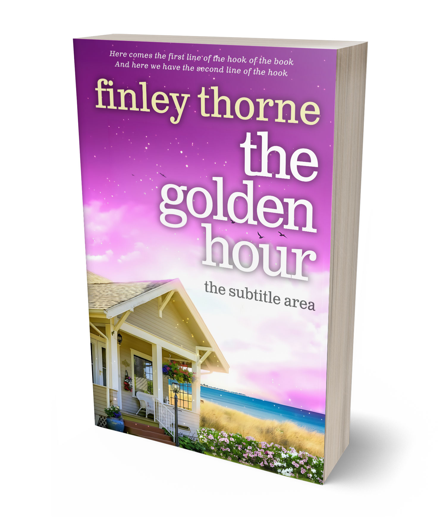 3D view of Premade Literary Fiction Book Cover - Twilight #36345 | BookCoverZone*