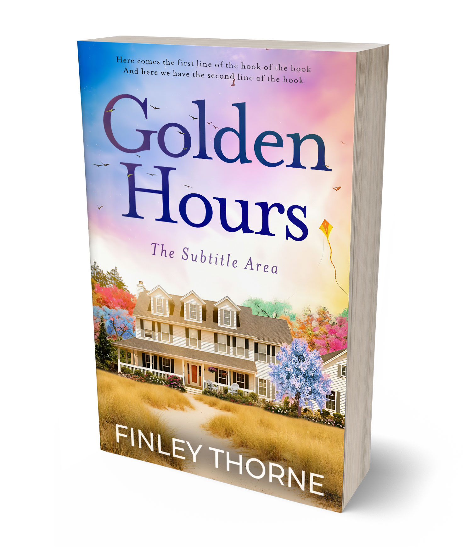 3D view of Premade Romance Book Cover - Lola