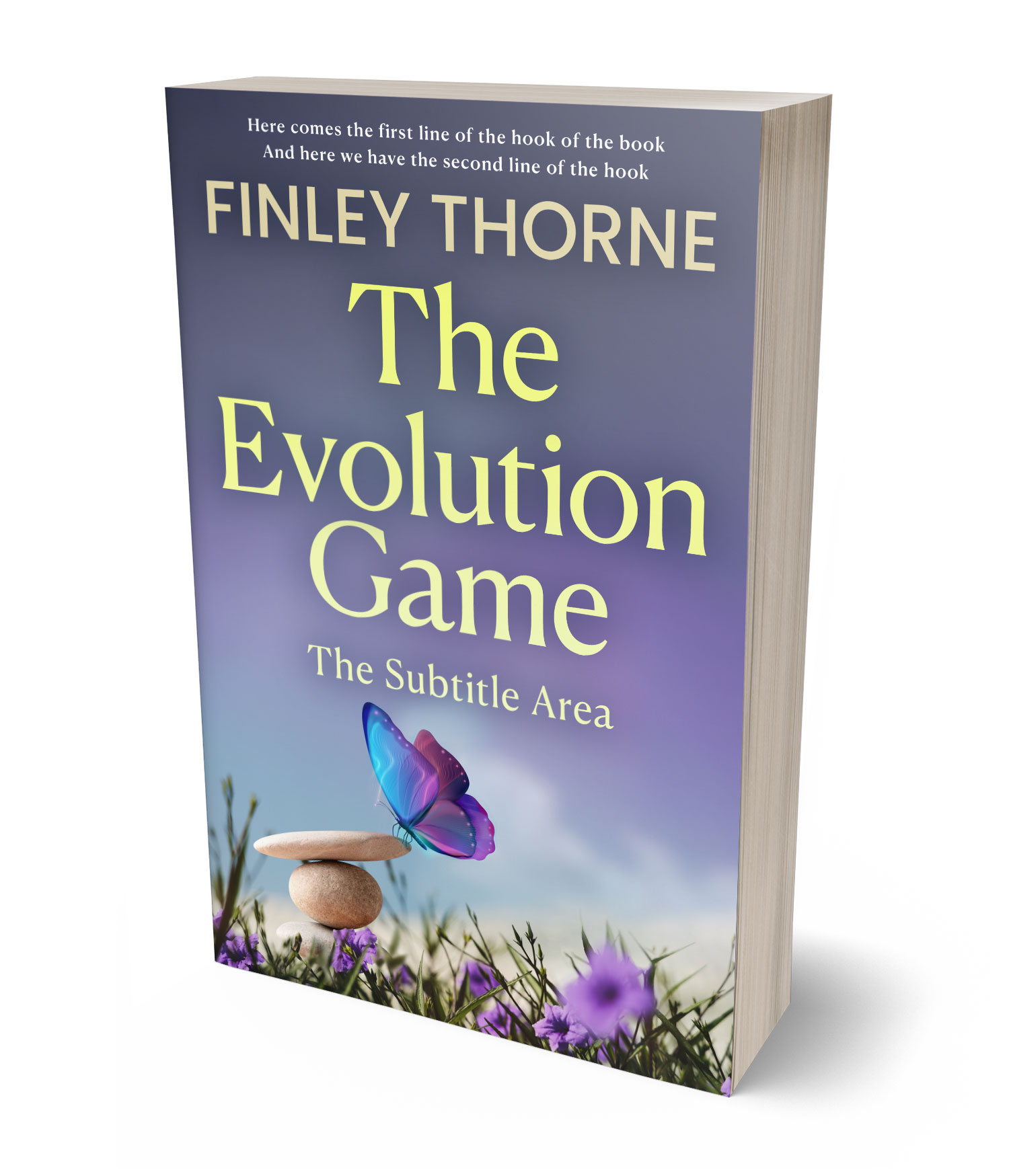 3D view of Premade Nonfiction Book Cover - Waterloo 