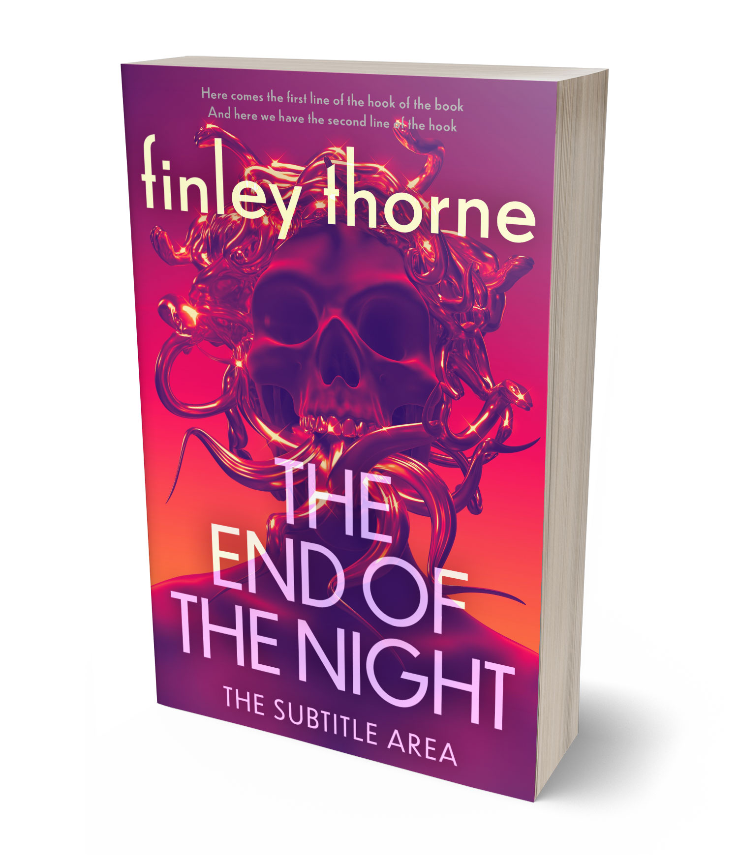 3D view of Premade Horror Book Cover - Disco #36408 | BookCoverZone*