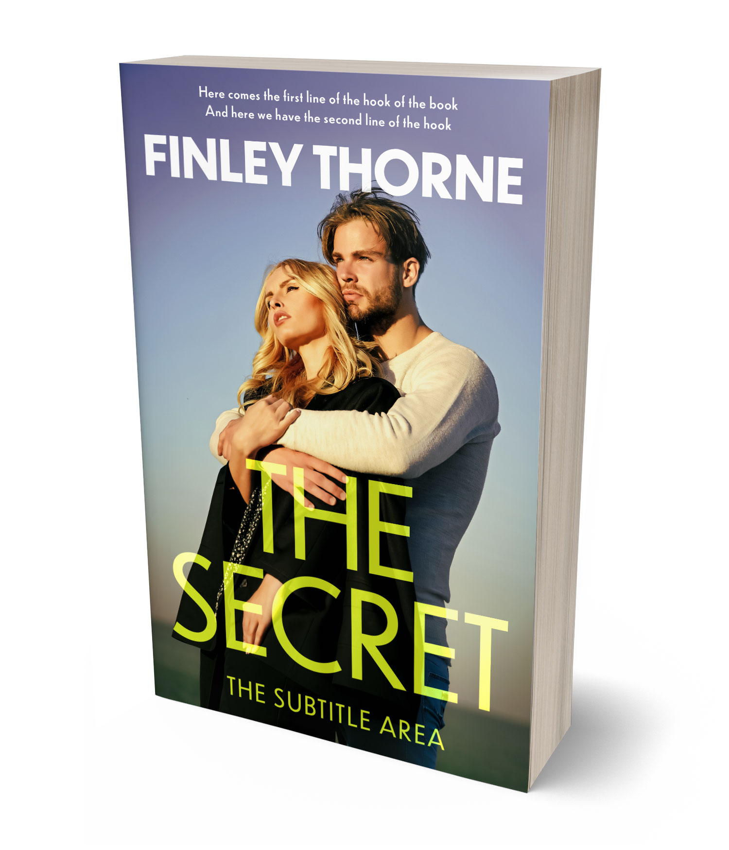 3D view of Premade Romance Book Cover - Manatee #36412 | BookCoverZone*