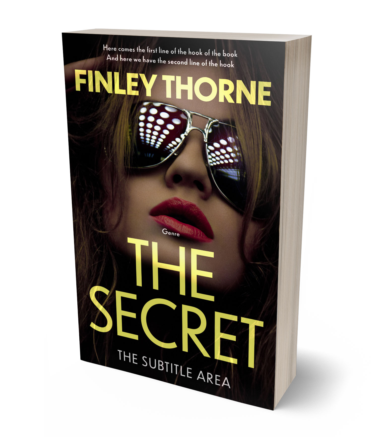 3D view of Premade Mystery & Thriller & Suspense Book Cover - Straw #36415 | BookCoverZone*