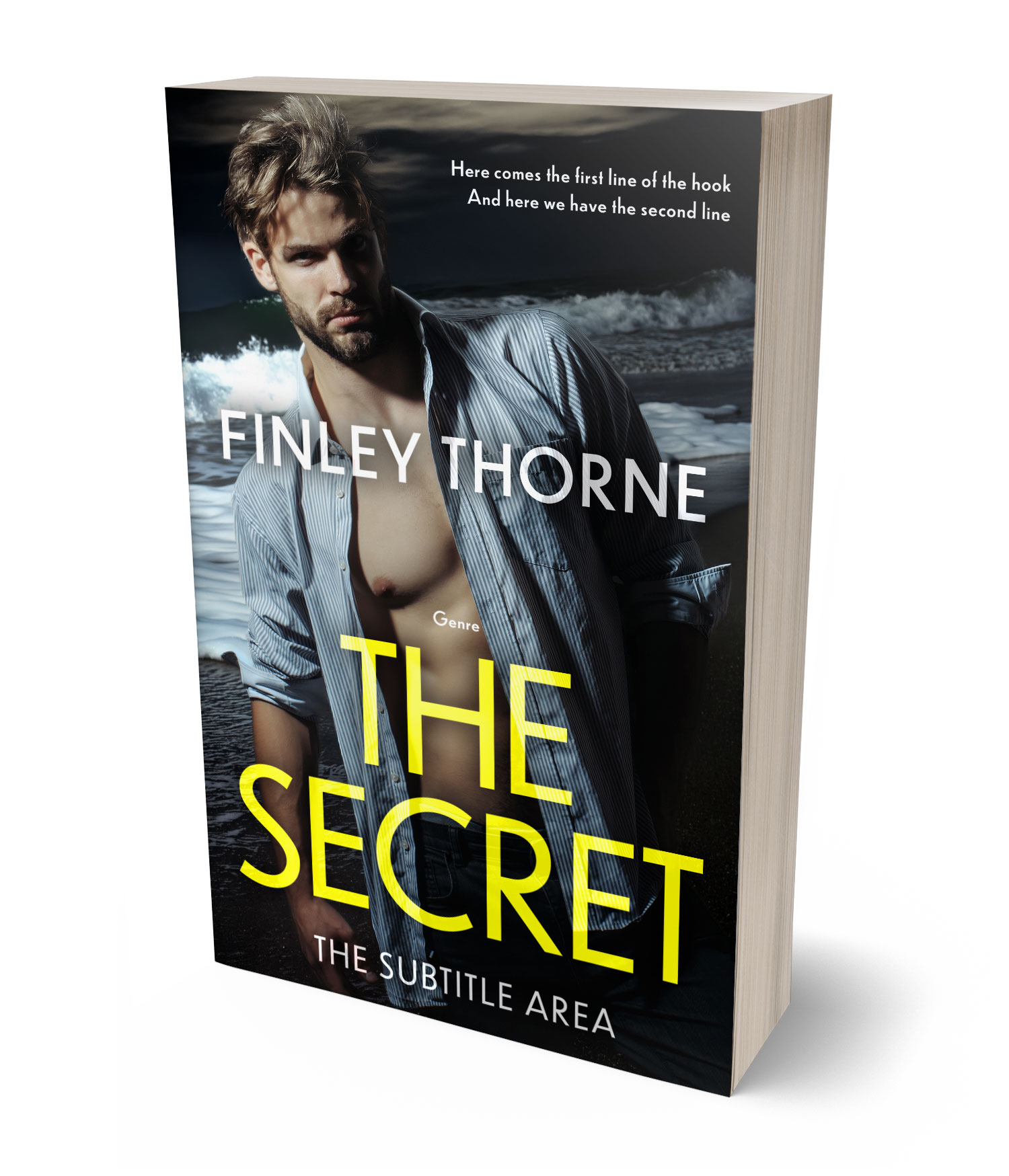 3D view of Premade Mystery & Thriller & Suspense Book Cover - Pine Glade #36417 | BookCoverZone*
