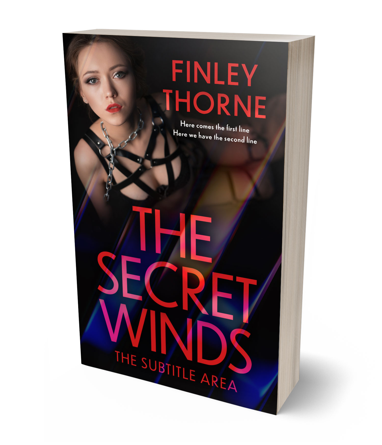 3D view of Premade Mystery & Thriller & Suspense Book Cover - Chestnut Rose #36424 | BookCoverZone*