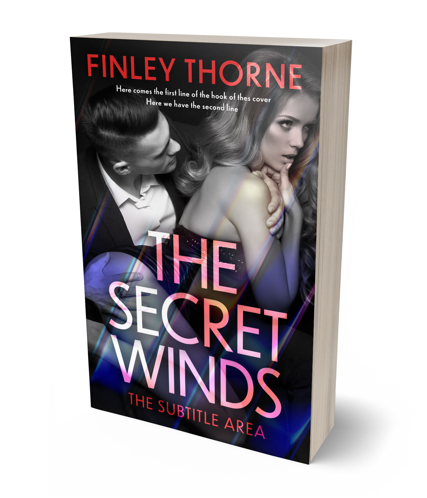 3D view of Premade Mystery & Thriller & Suspense Book Cover - Careys Pink #36425 | BookCoverZone*