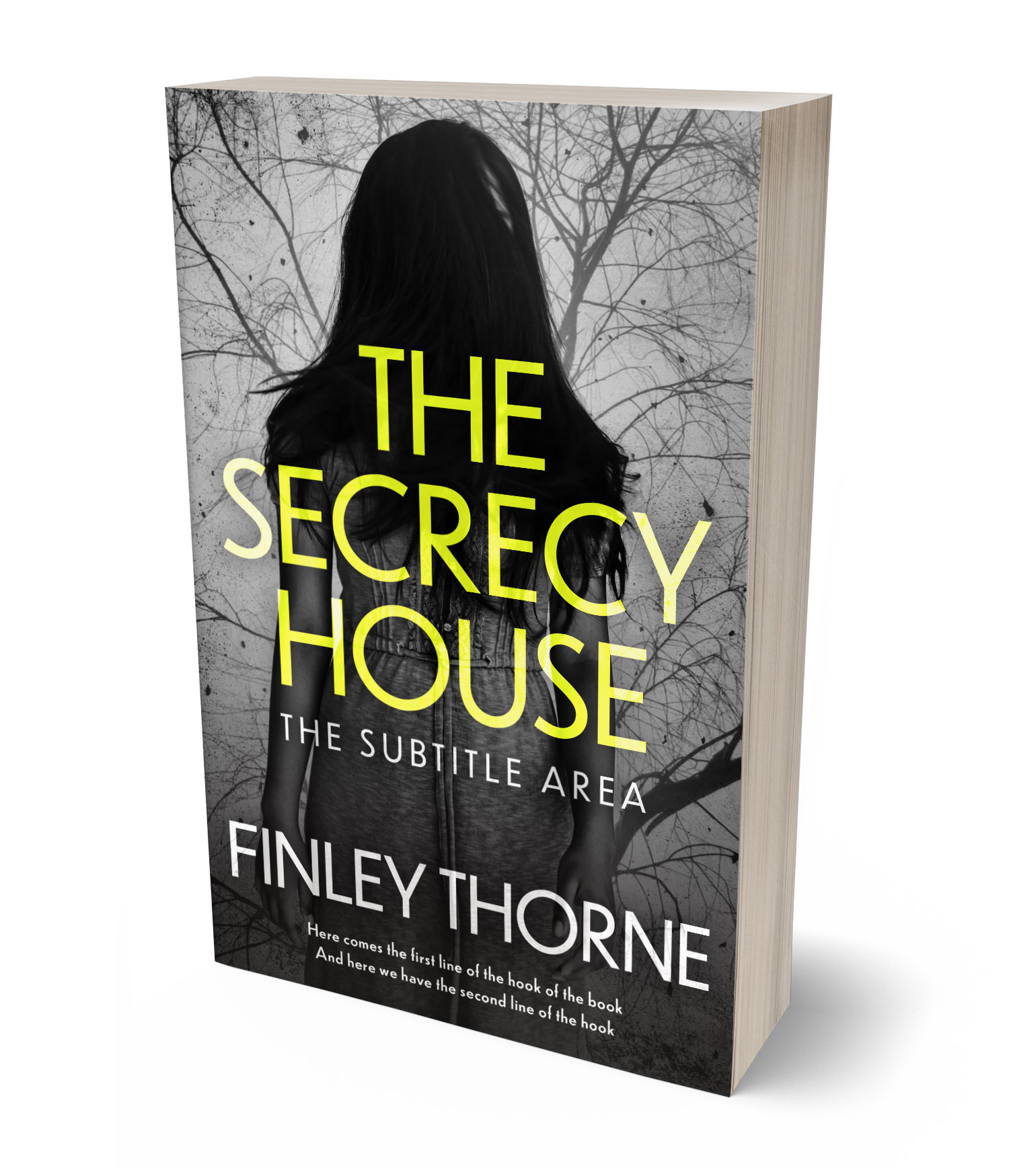 3D view of Premade Mystery & Thriller & Suspense Book Cover - Chino #36435 | BookCoverZone*