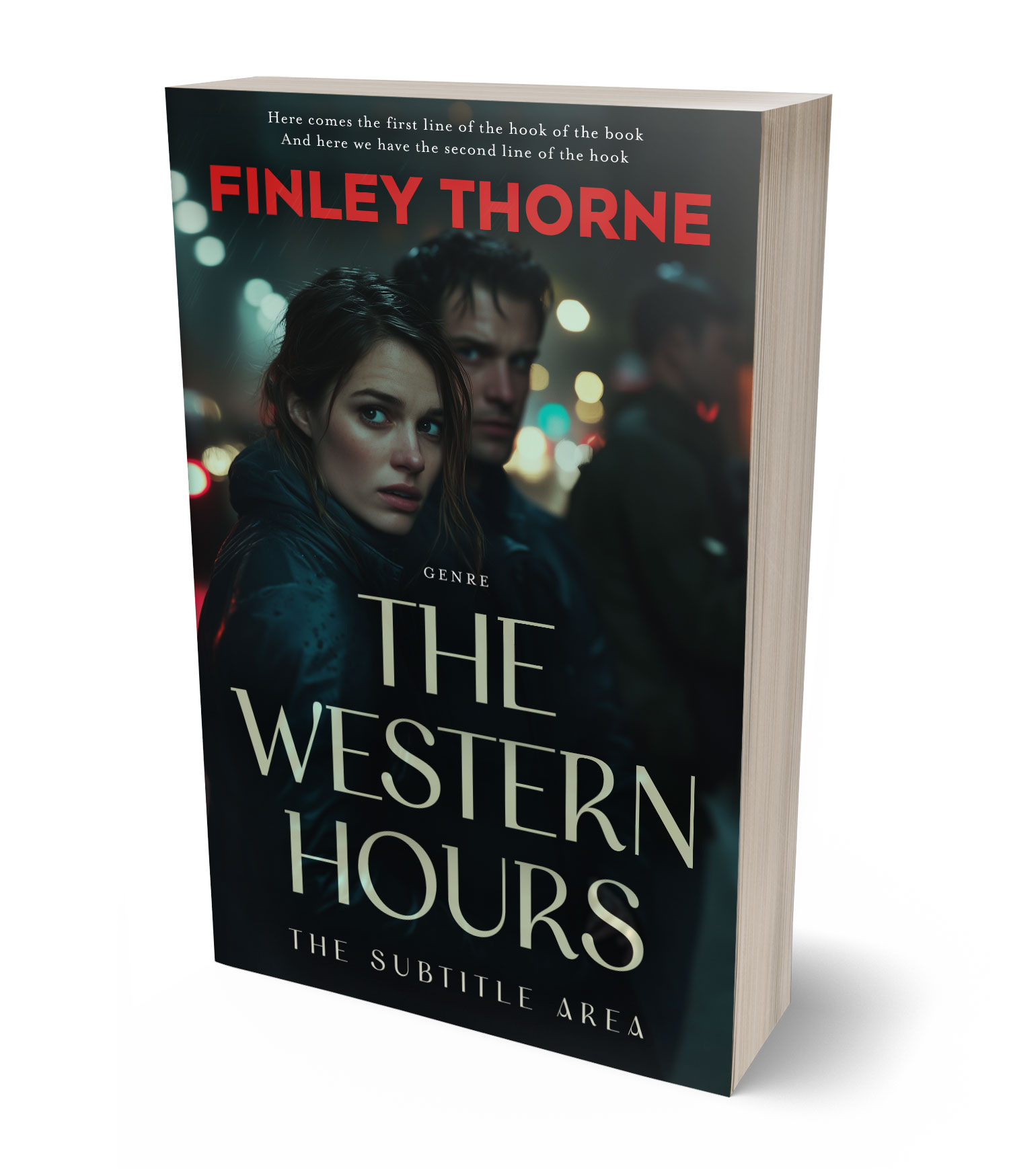 3D view of Premade Mystery & Thriller & Suspense Book Cover - Woodsmoke #36468 | BookCoverZone*