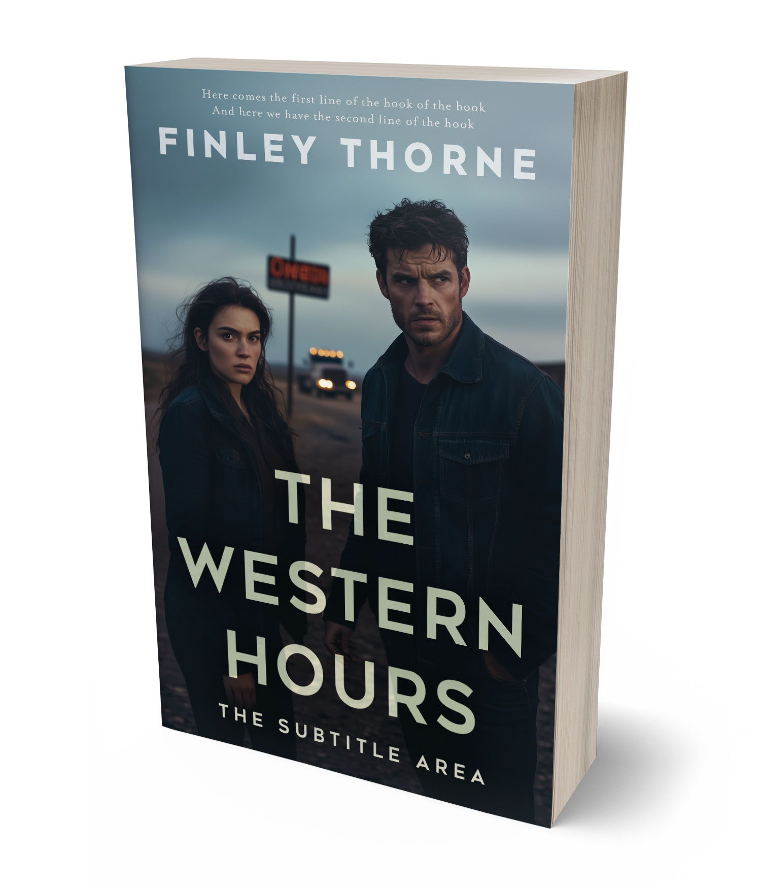 3D view of Premade Mystery & Thriller & Suspense Book Cover - Bunker
