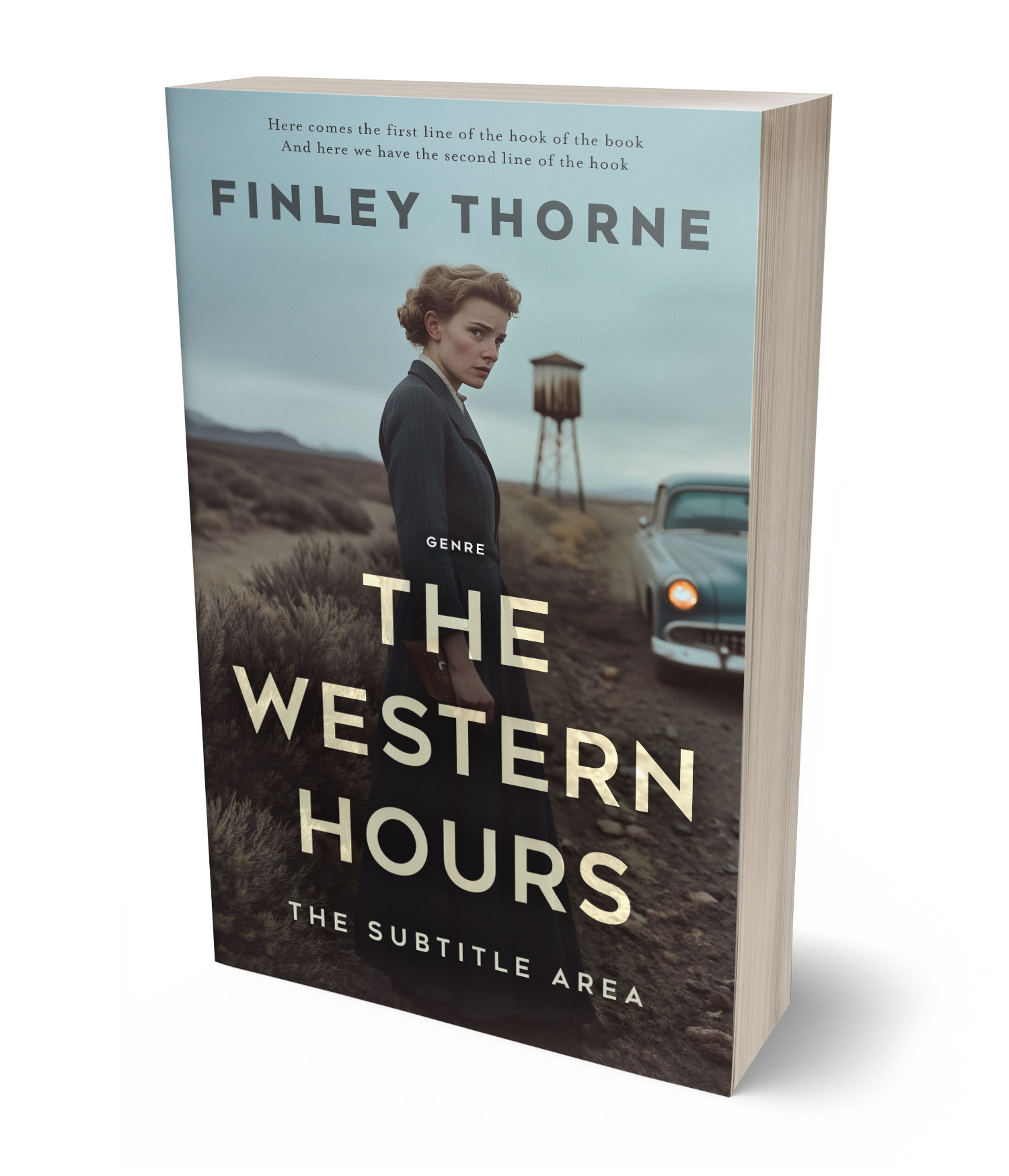 3D view of Premade Mystery & Thriller & Suspense Book Cover - Dune #36476 | BookCoverZone*