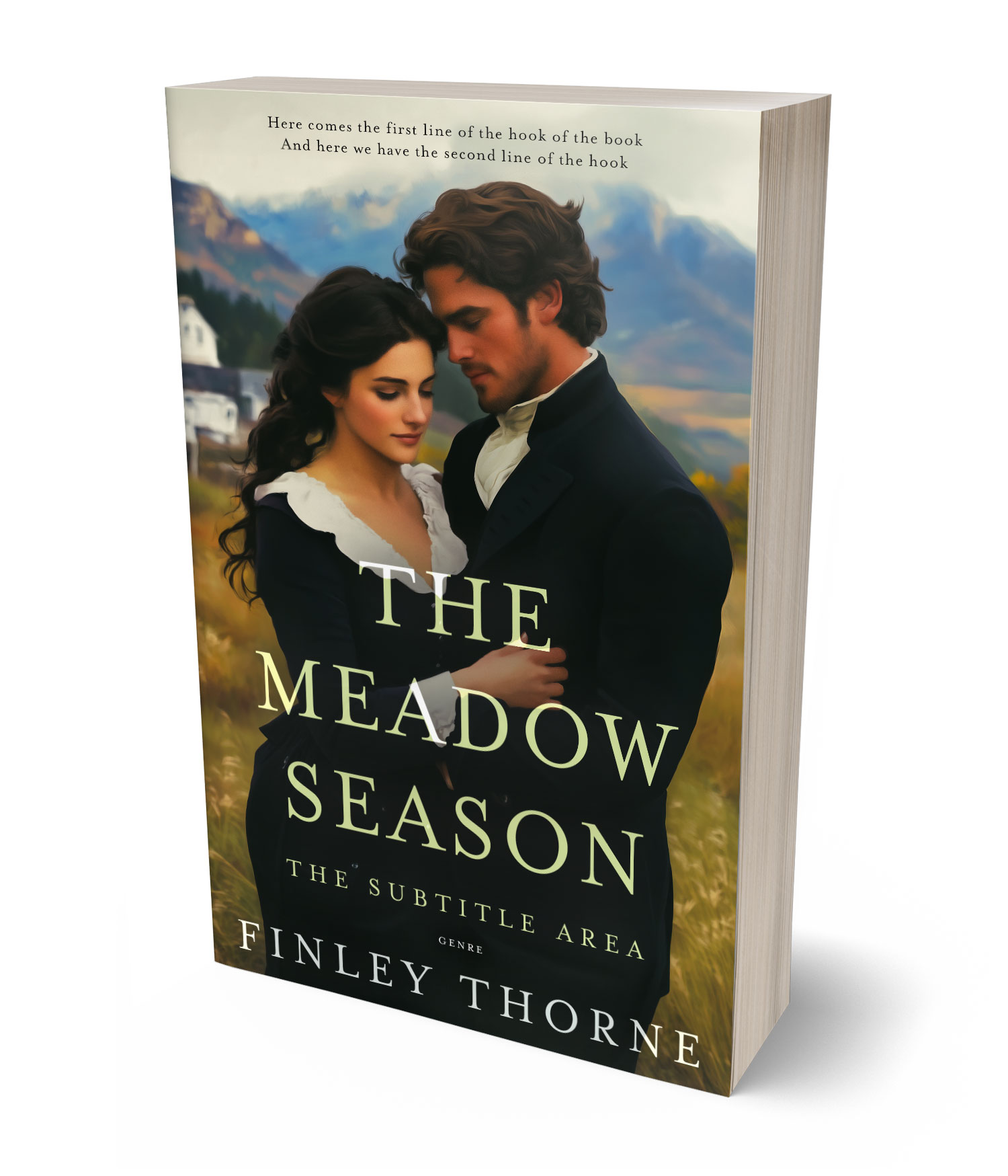 3D view of Premade Historical Book Cover - Rodeo Dust #36491 | BookCoverZone*