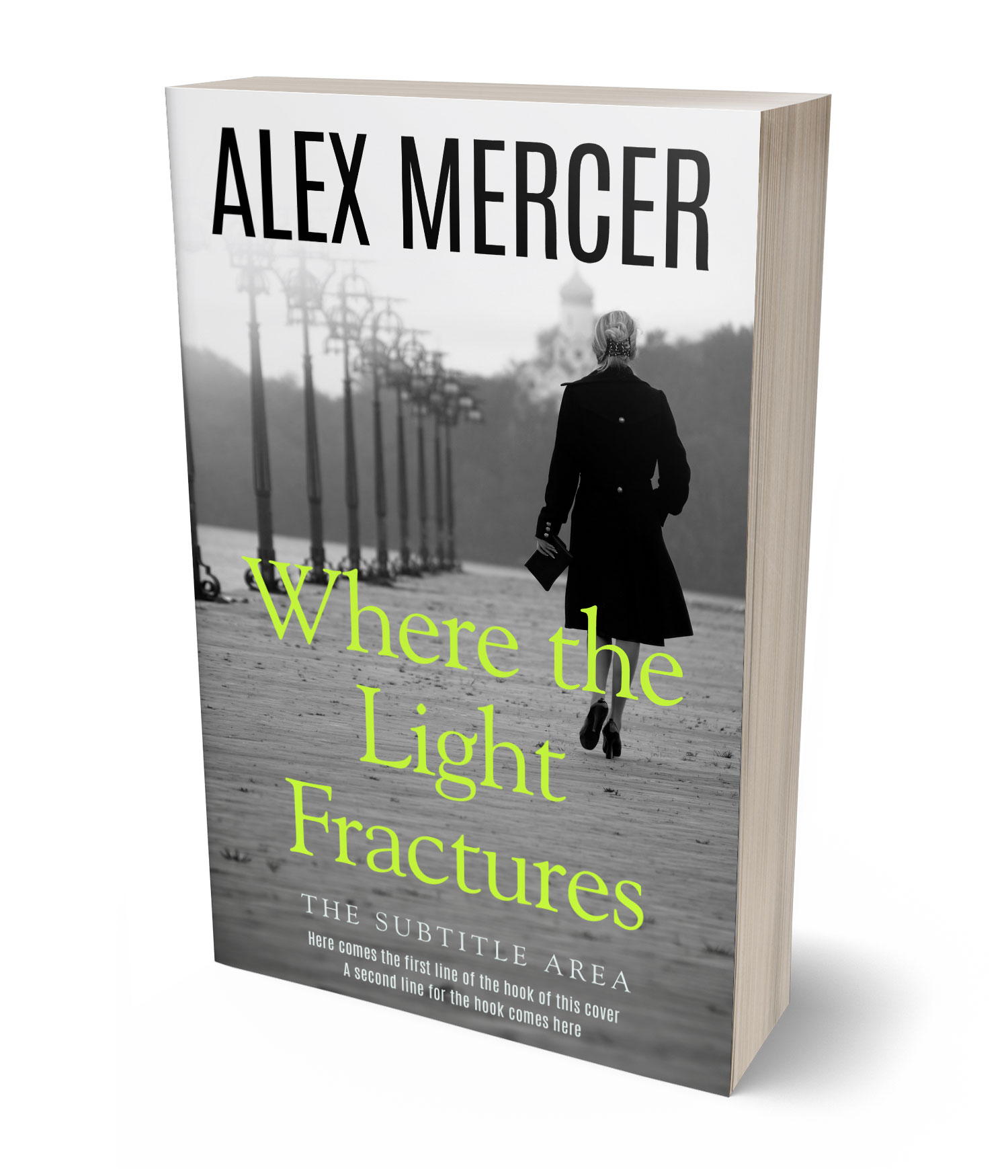 3D view of Premade Mystery & Thriller & Suspense Book Cover - Bitter #36495 | BookCoverZone*