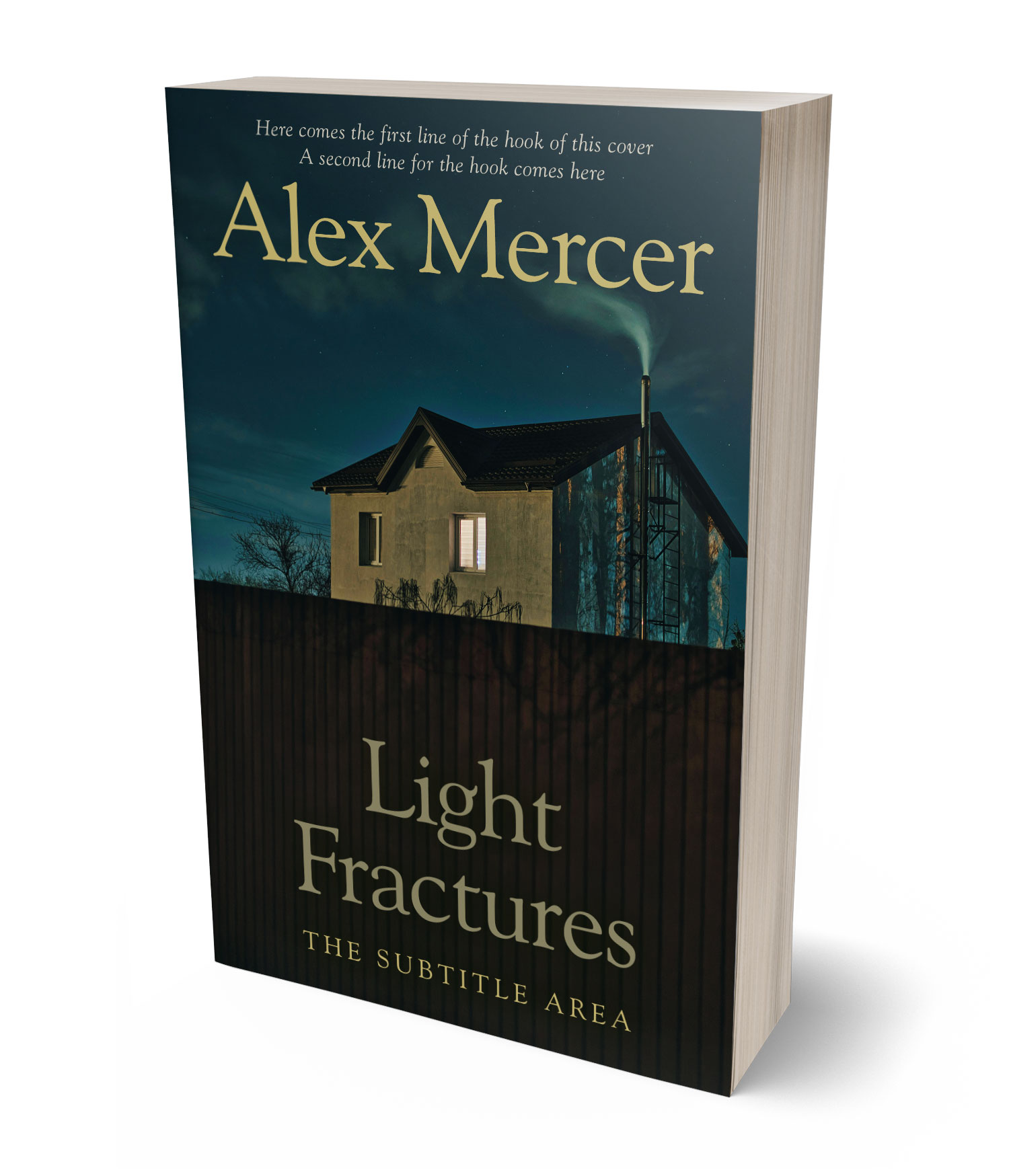3D view of Premade Literary Fiction Book Cover - Aztec #36500 | BookCoverZone*