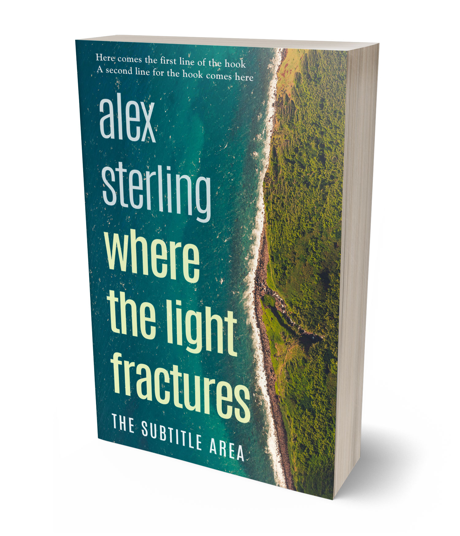 3D view of Premade Literary Fiction Book Cover - Blue Dianne #36508 | BookCoverZone*