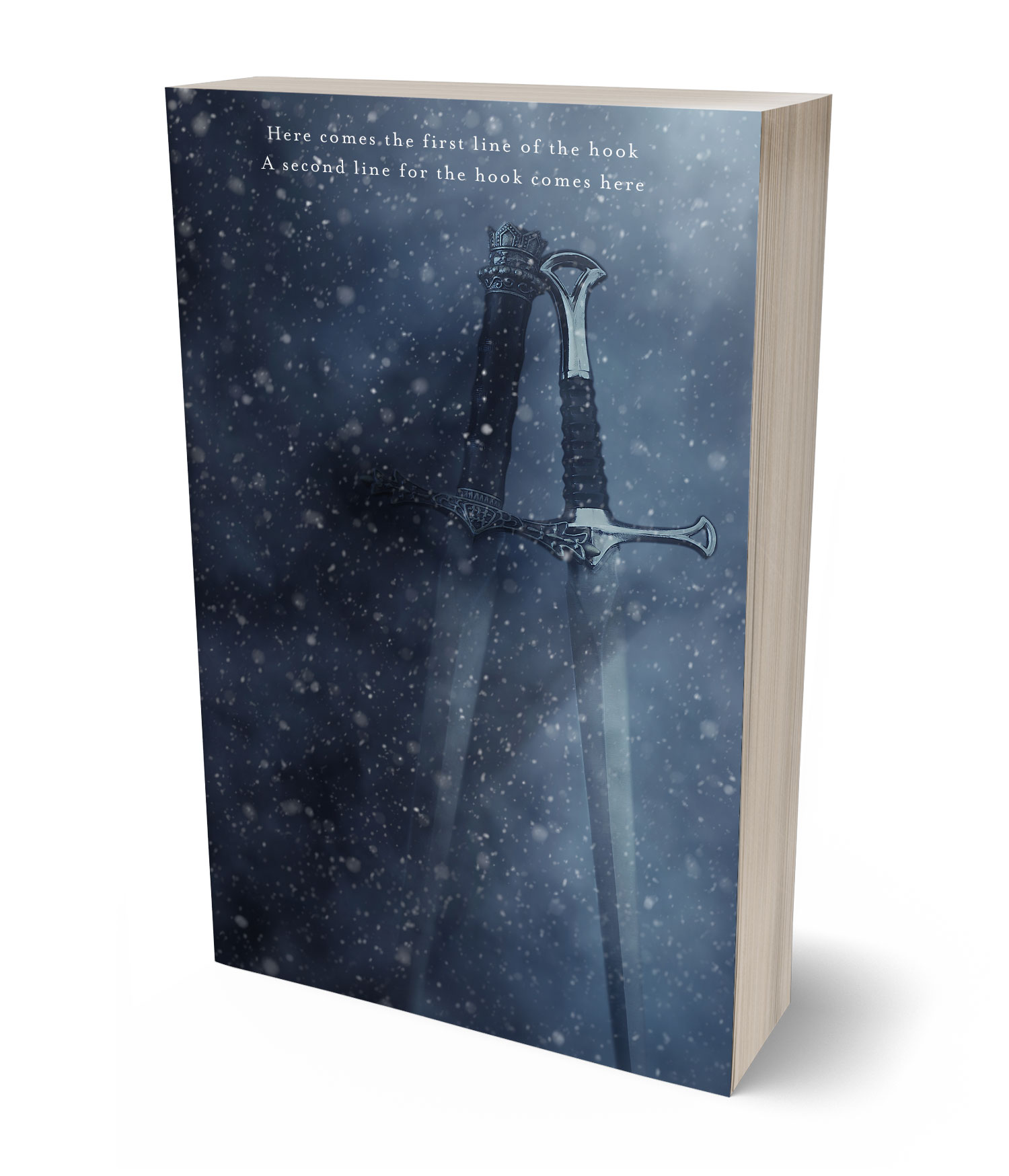 3D view of Premade Fantasy Book Cover - Ebony Clay