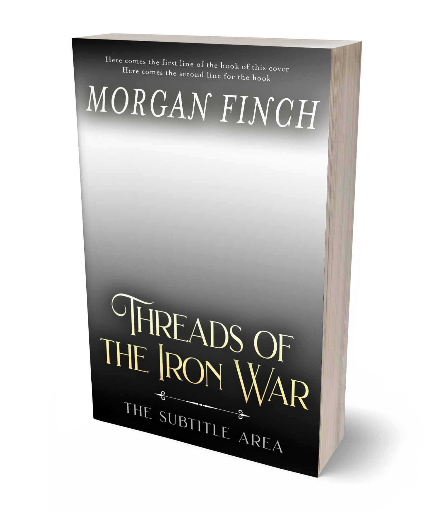 3D view of Premade Fantasy Book Cover - Rangoon Green