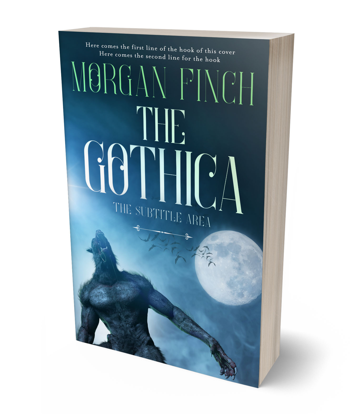 3D view of Premade Horror Book Cover - Elephant #36554 | BookCoverZone*