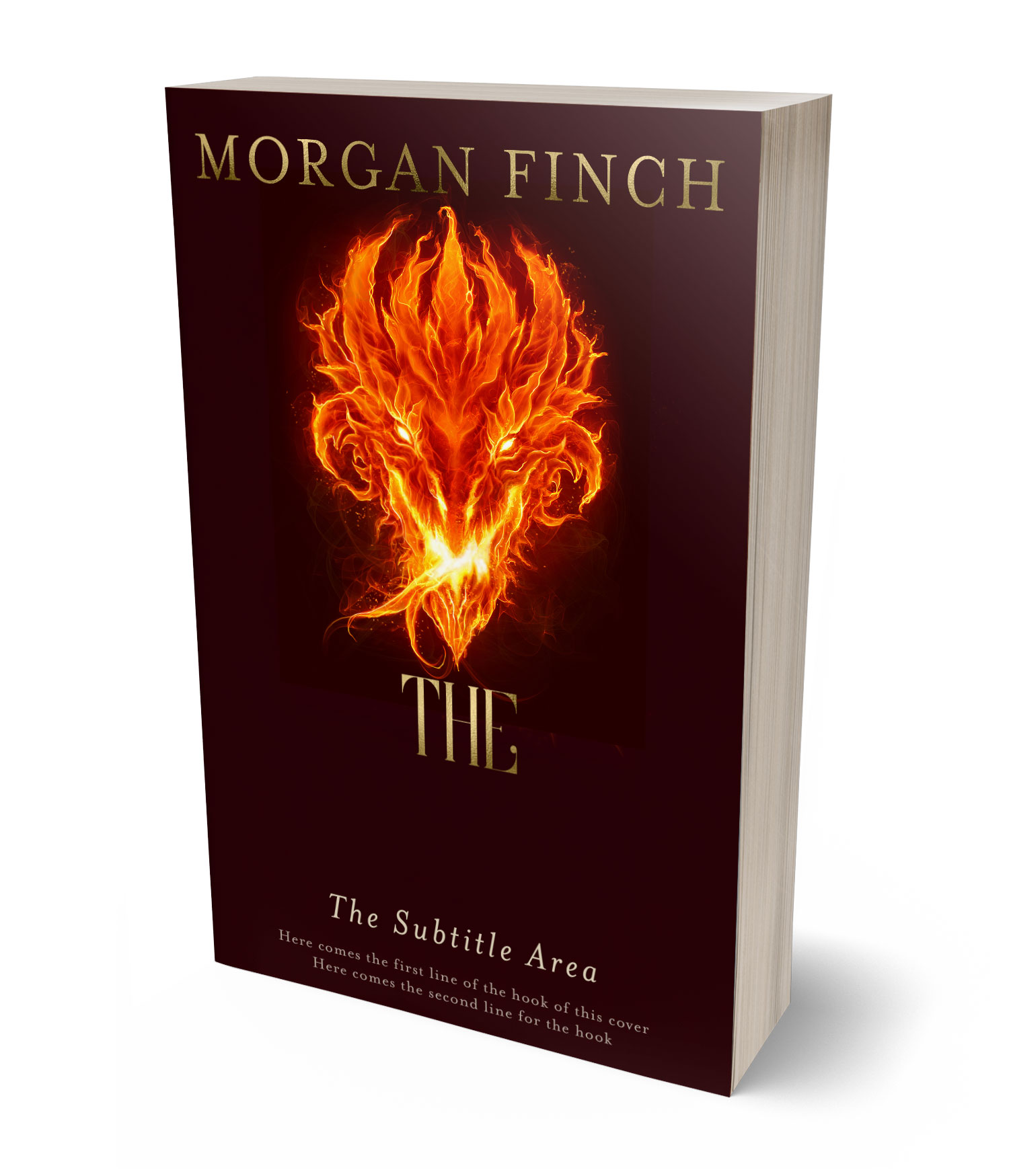 3D view of Premade Fantasy Book Cover - Rebel