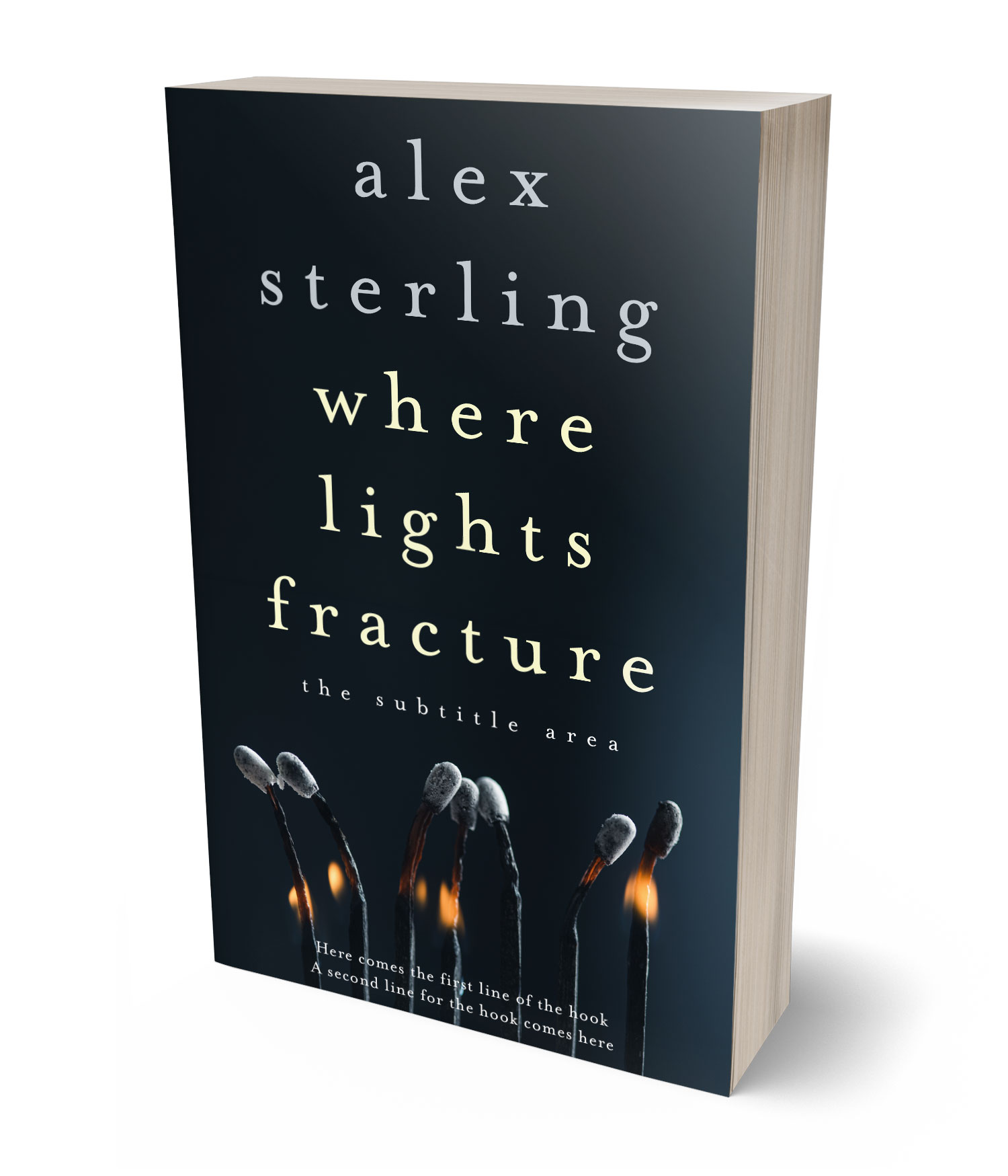 3D view of Premade Mystery & Thriller & Suspense Book Cover - Bunker #36562 | BookCoverZone*