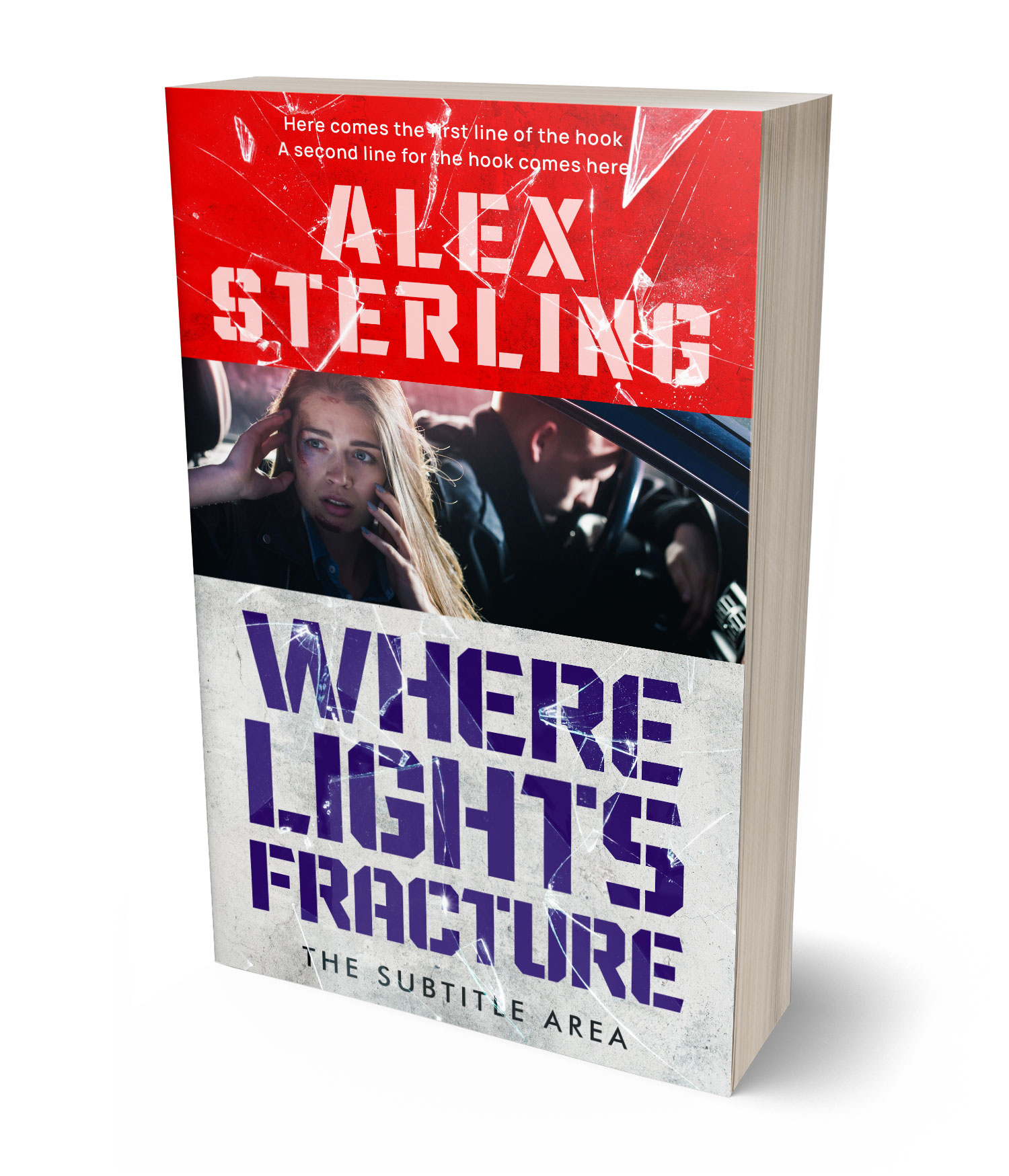 3D view of Premade Mystery & Thriller & Suspense Book Cover - Swiss Coffee #36576 | BookCoverZone*