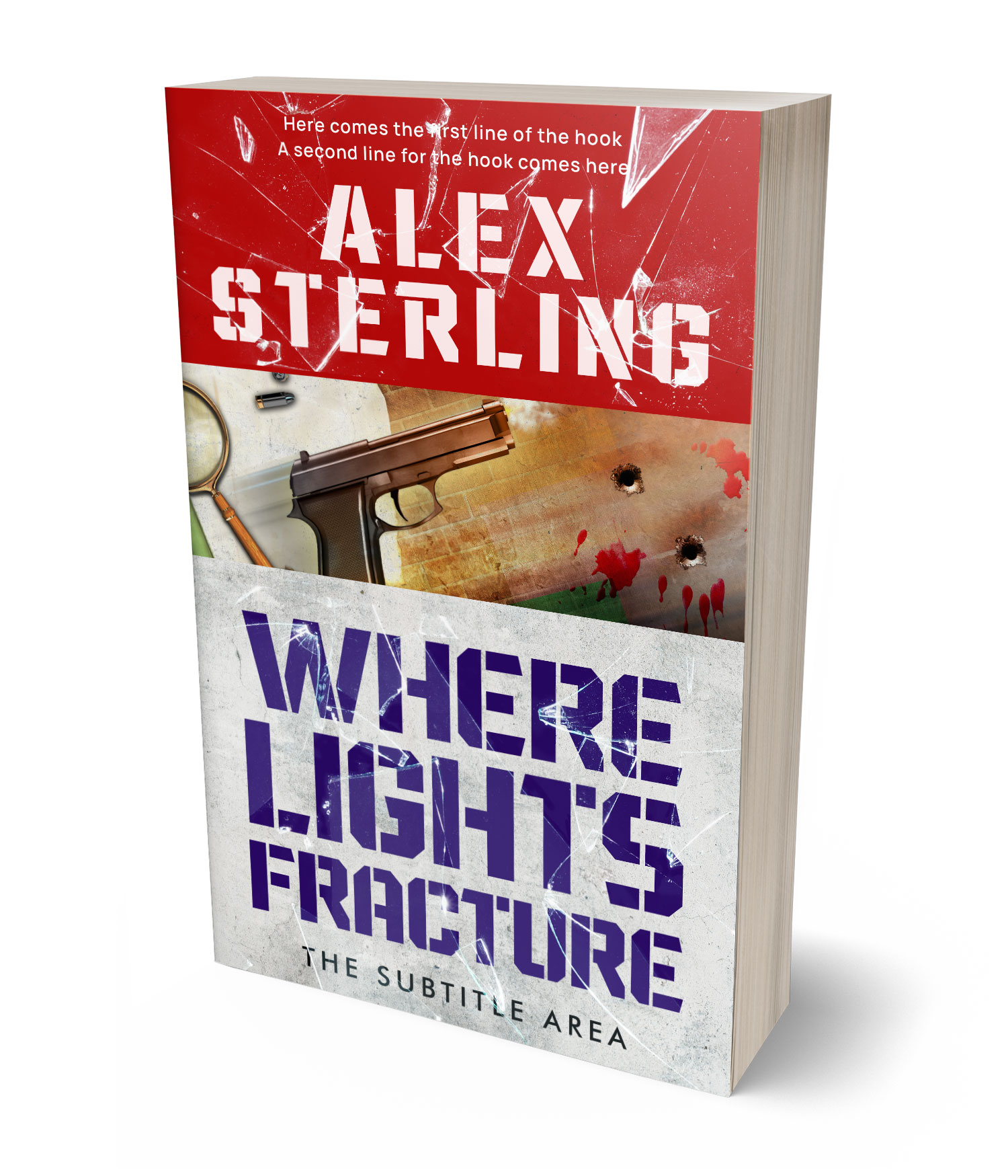 3D view of Premade Mystery & Thriller & Suspense Book Cover - Westar #36577 | BookCoverZone*