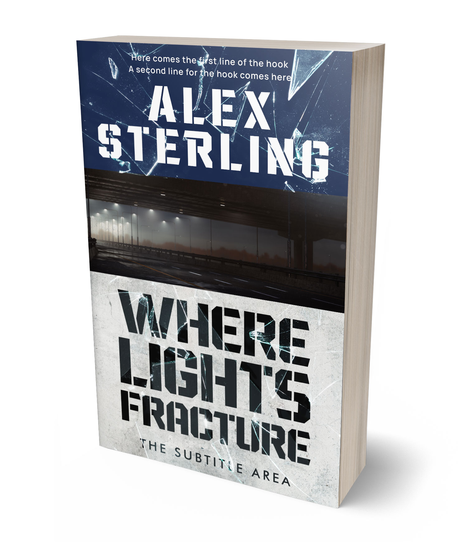 3D view of Premade Mystery & Thriller & Suspense Book Cover - Ebony Clay #36584 | BookCoverZone*