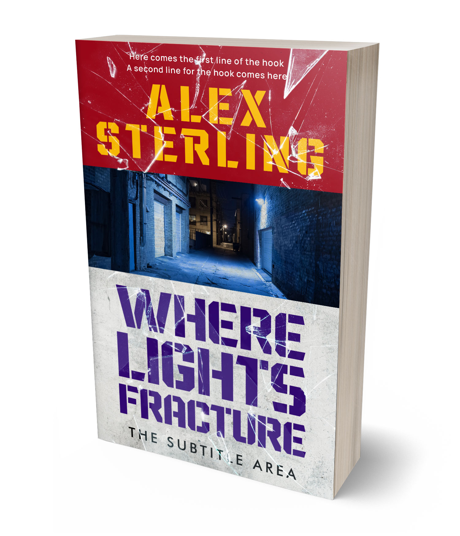 3D view of Premade Mystery & Thriller & Suspense Book Cover - Iron #36586 | BookCoverZone*