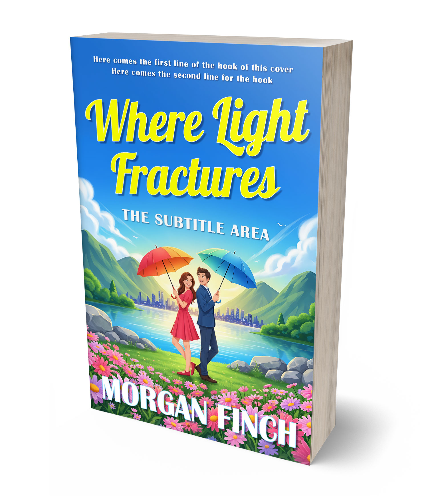 3D view of Premade Romance Book Cover - Mariner