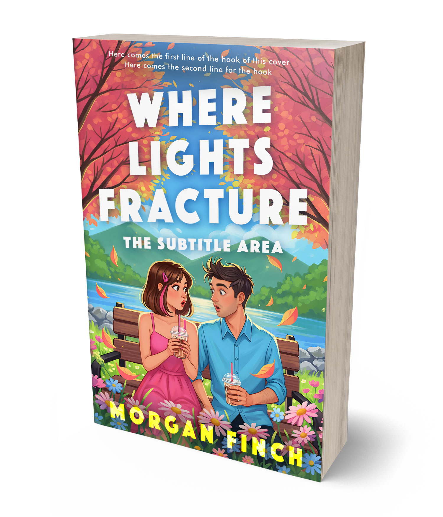 3D view of Premade Teen & Young Adult Book Cover - Japonica