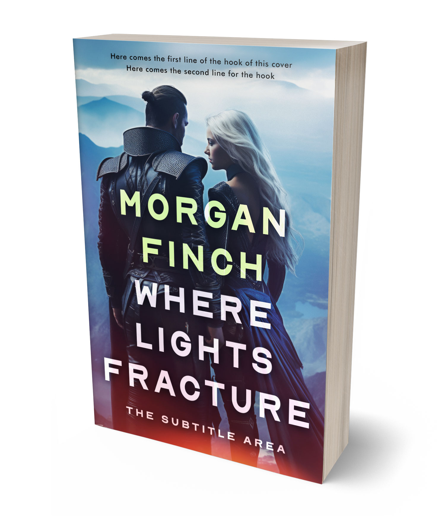 3D view of Premade Fantasy Book Cover - Blackcurrant