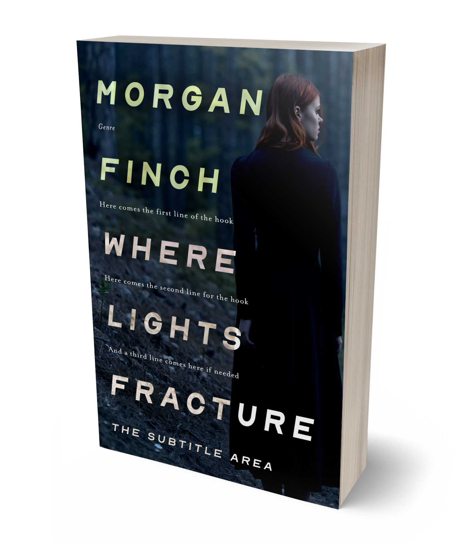 3D view of Premade Mystery & Thriller & Suspense Book Cover - Bunker #36630 | BookCoverZone*