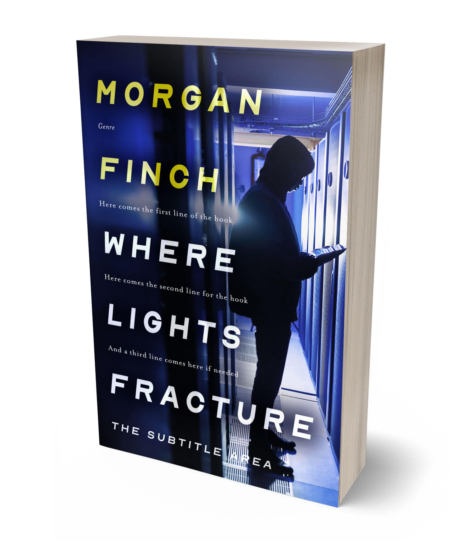 3D view of Premade Science Fiction Book Cover - Iron #36631 | BookCoverZone*