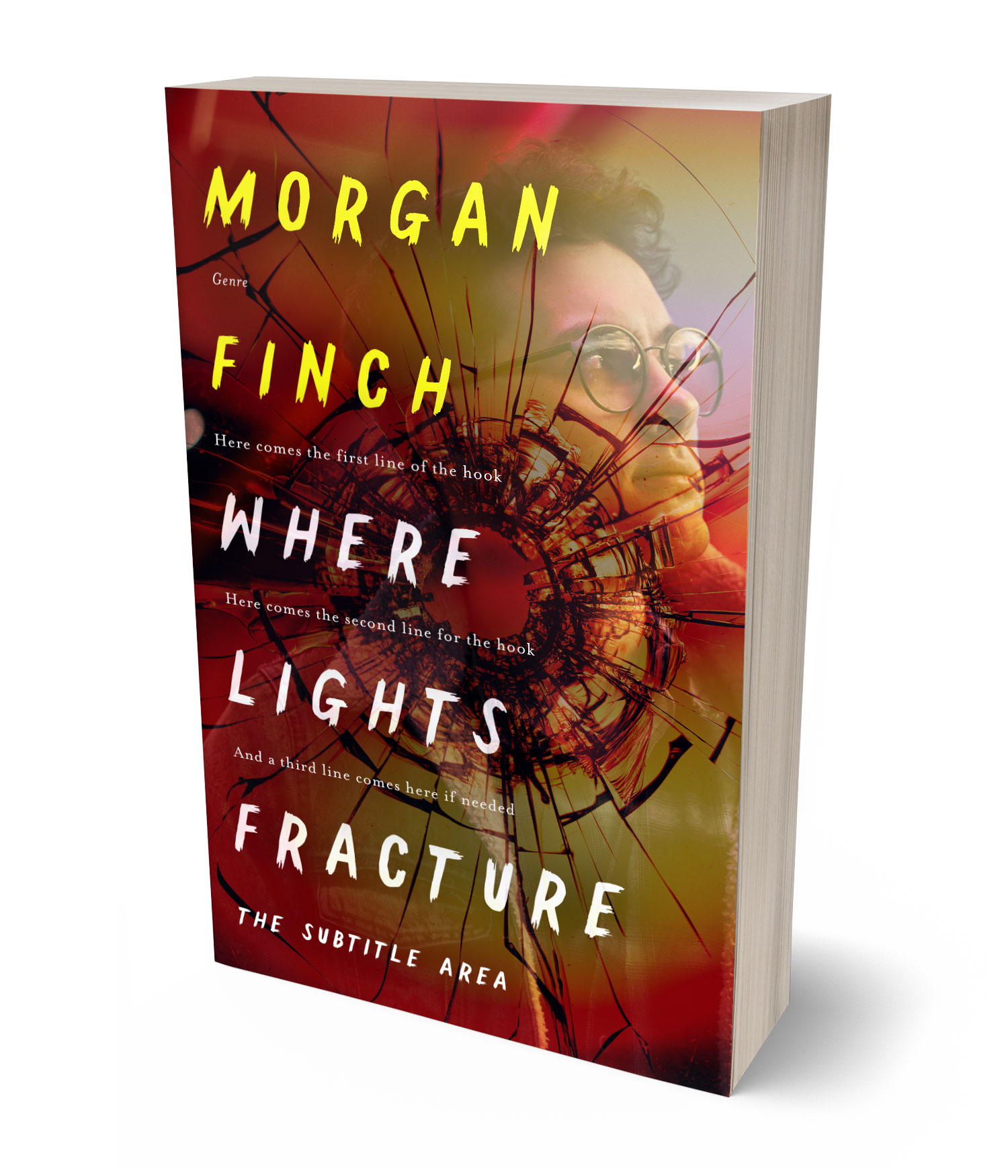3D view of Premade Mystery & Thriller & Suspense Book Cover - Mocha #36638 | BookCoverZone*