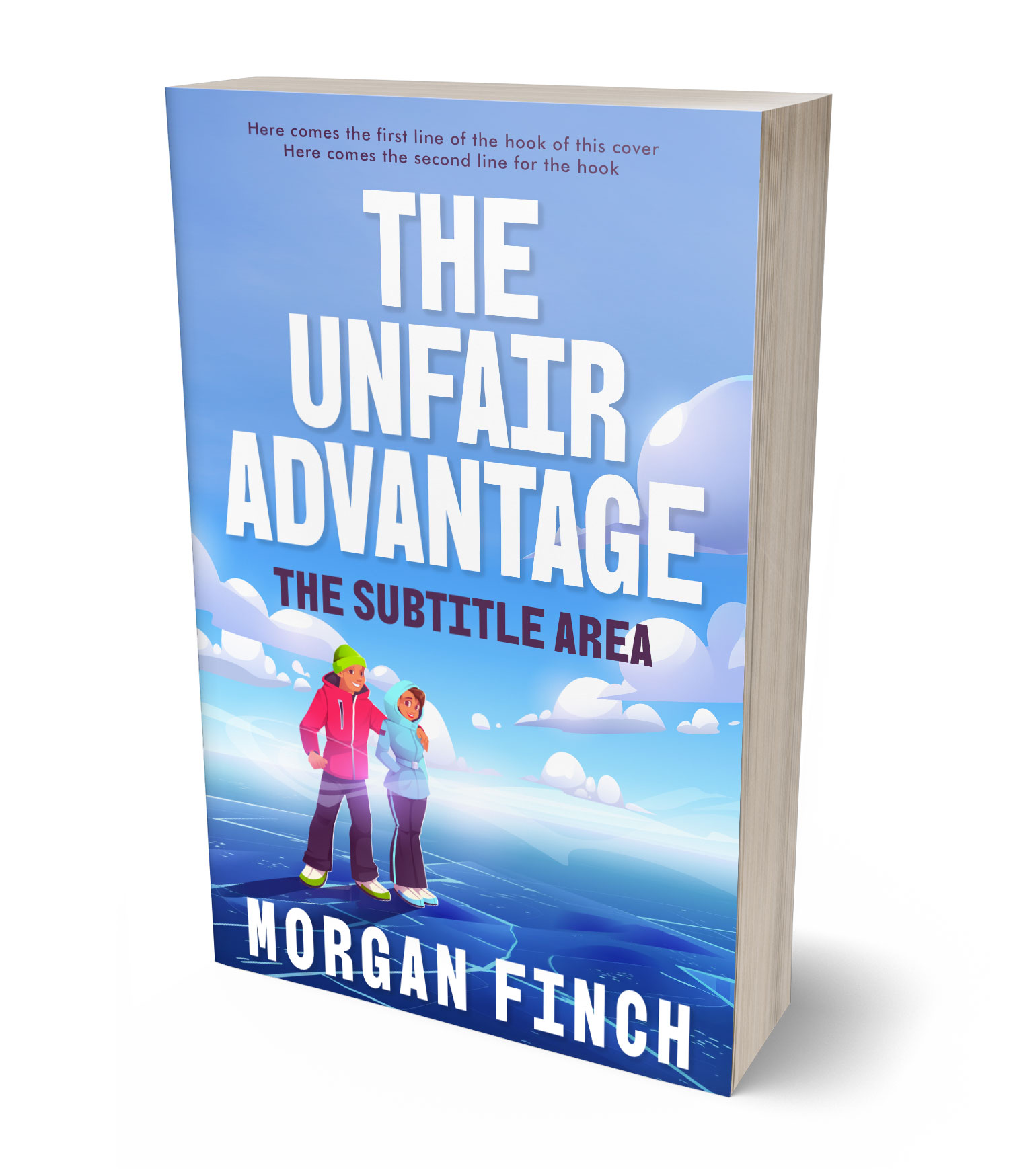 3D view of Premade Romance Book Cover - Seagull #36657 | BookCoverZone*
