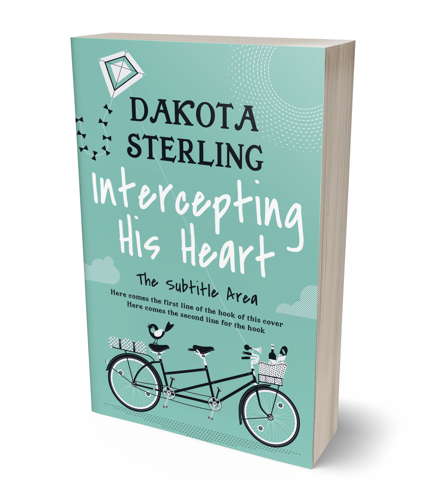 3D view of Premade Romance Book Cover - Neptune #36667 | BookCoverZone*