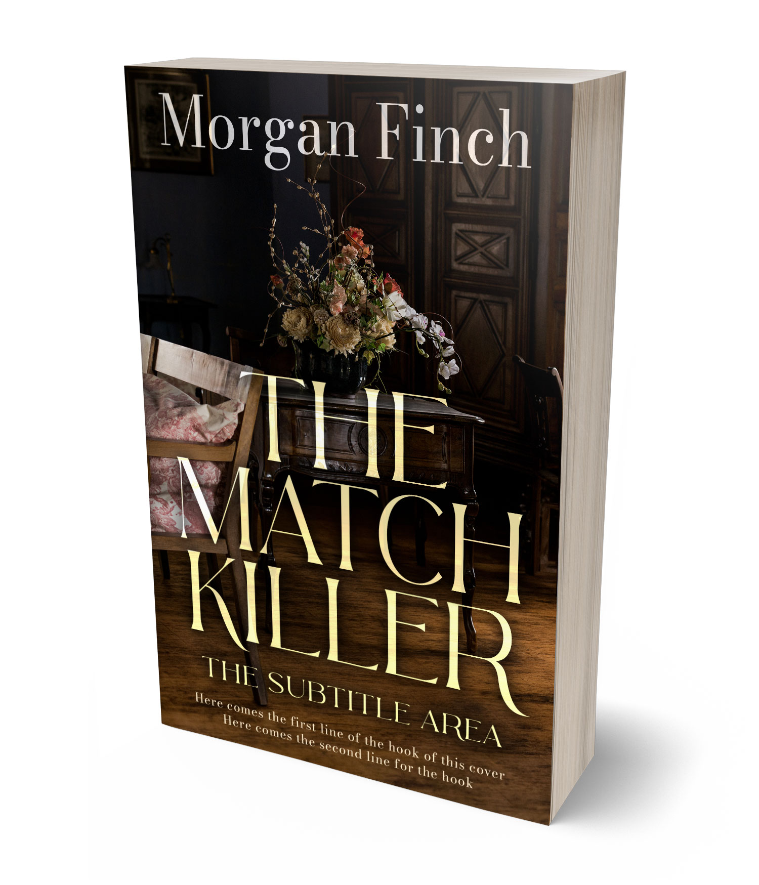 3D view of Premade Mystery & Thriller & Suspense Book Cover - Coffee Bean #36766 | BookCoverZone*